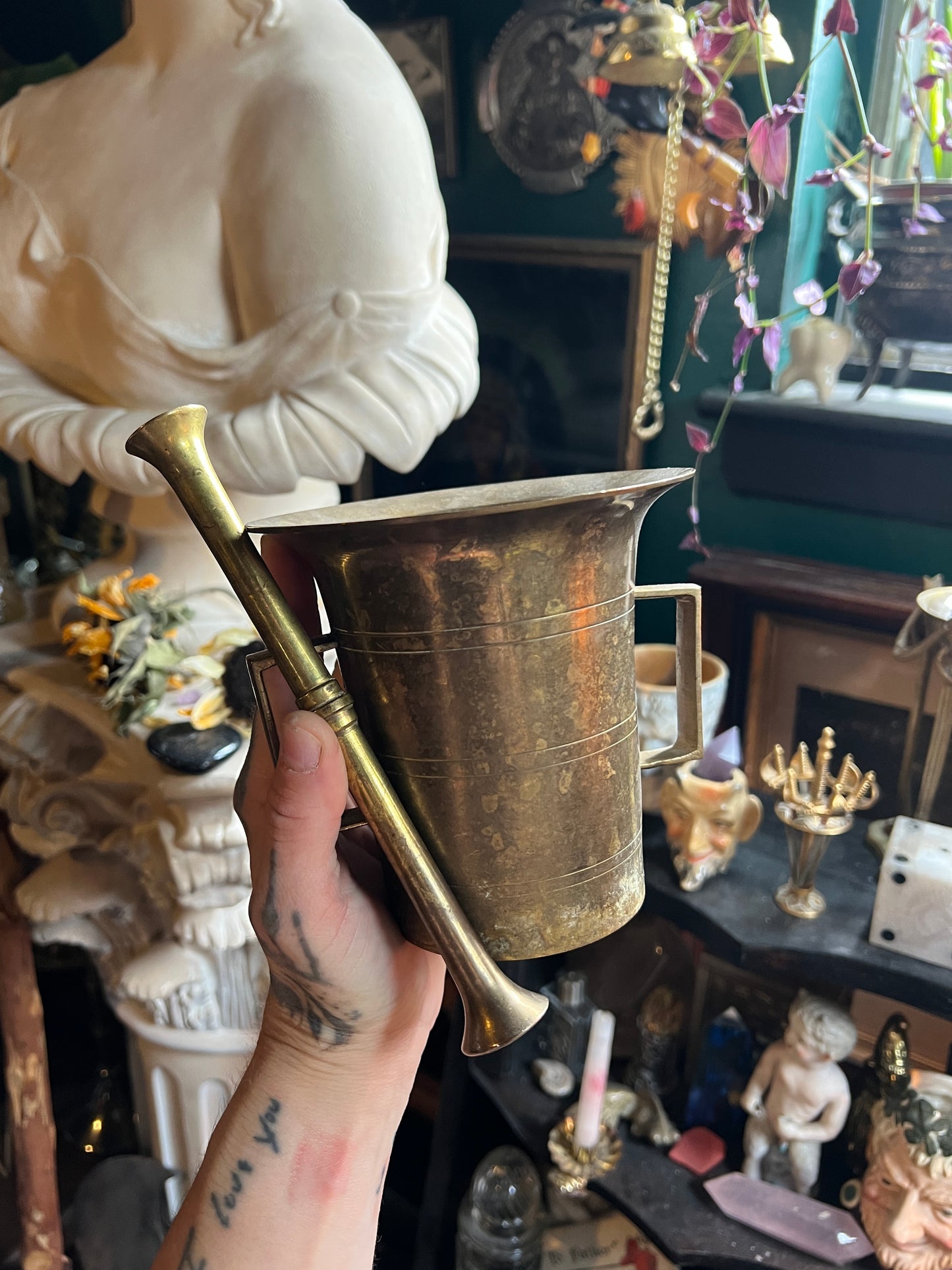 Brass Mortar & Pestle