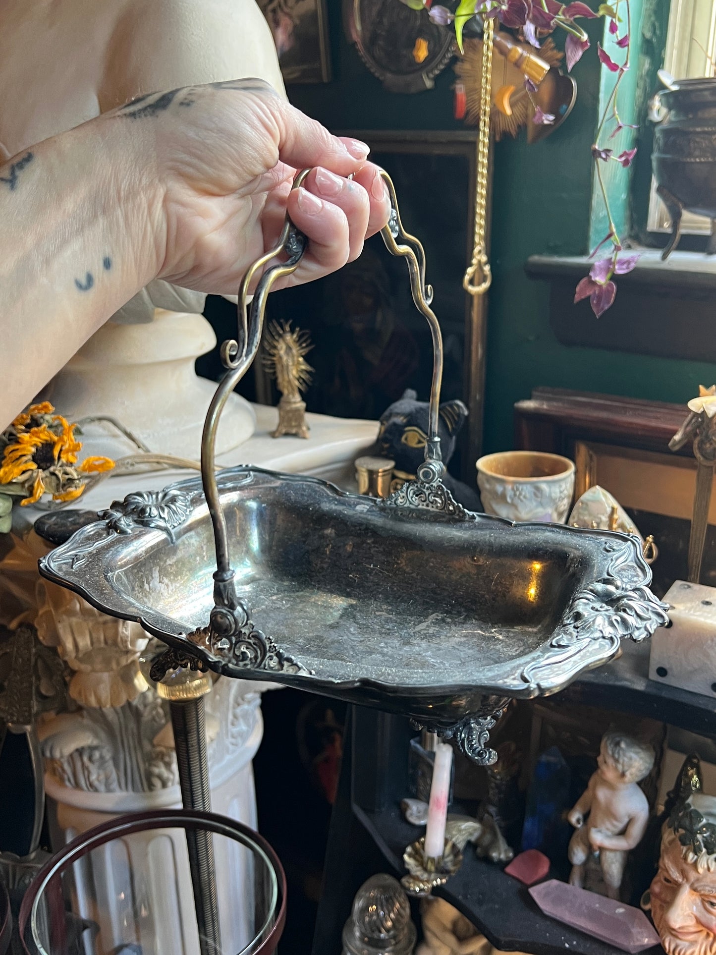 Art Nouveau Victor Silver Quadruple-plated Basket