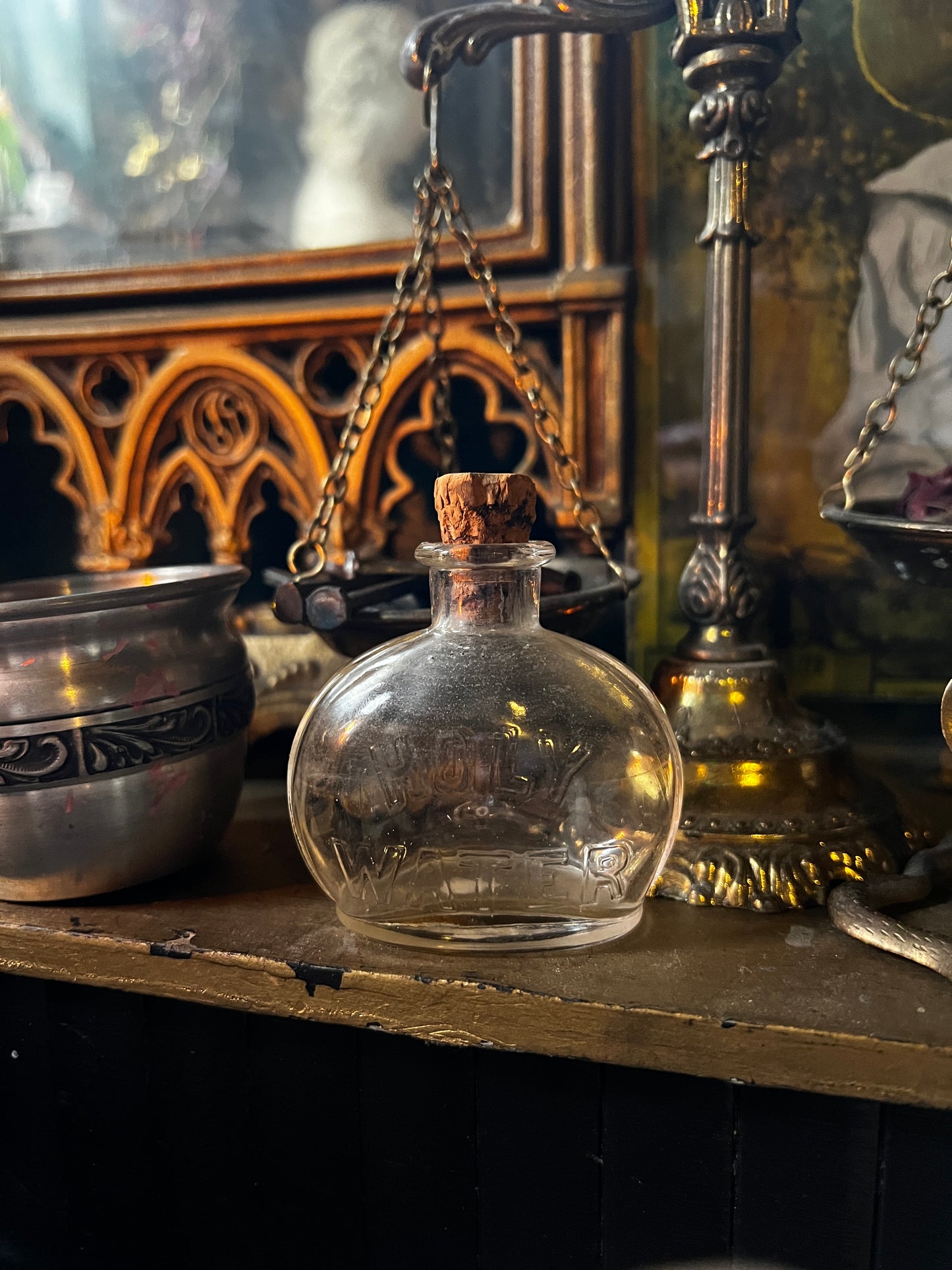 Antique Holy Water Bottle