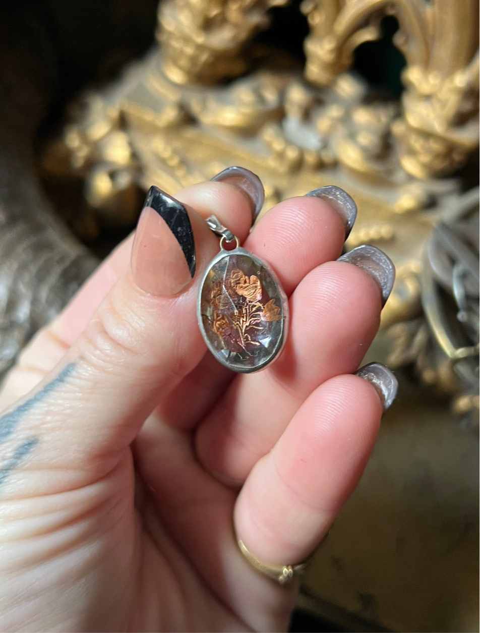 Dried Flower Pendant