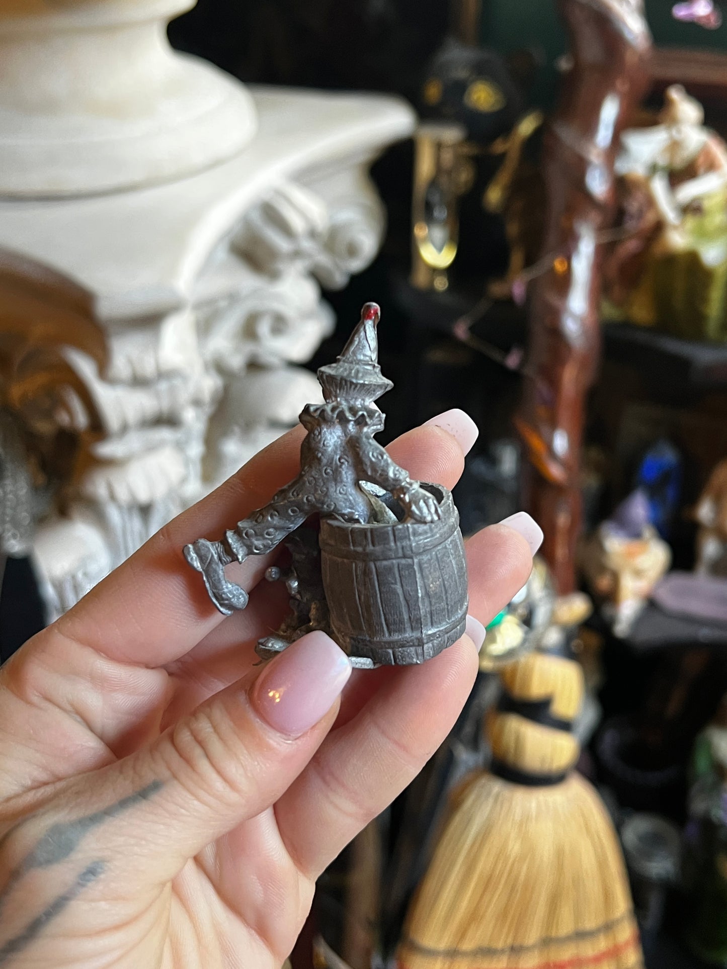 Pewter Clown Figurine