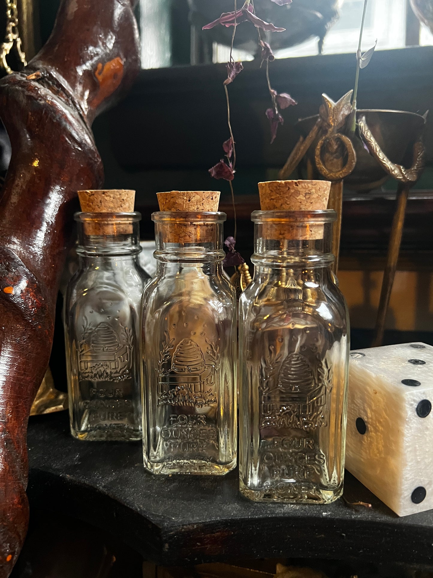 Glass Honey Jars