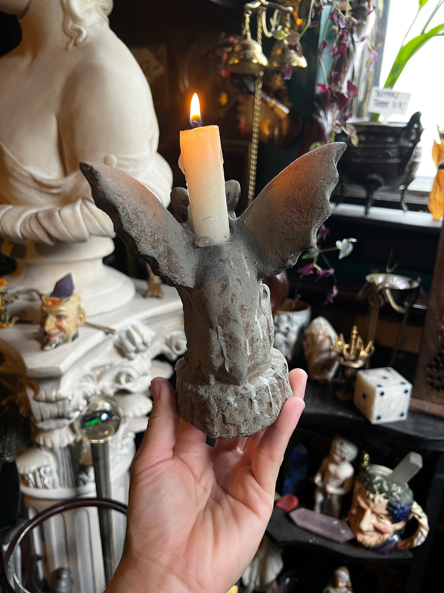 Gargoyle Candlestick Holder