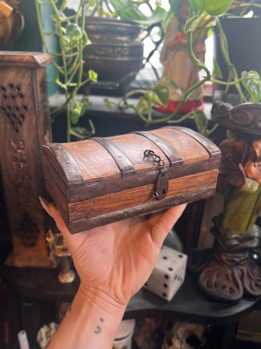 Rustic Wooden Trinket Box