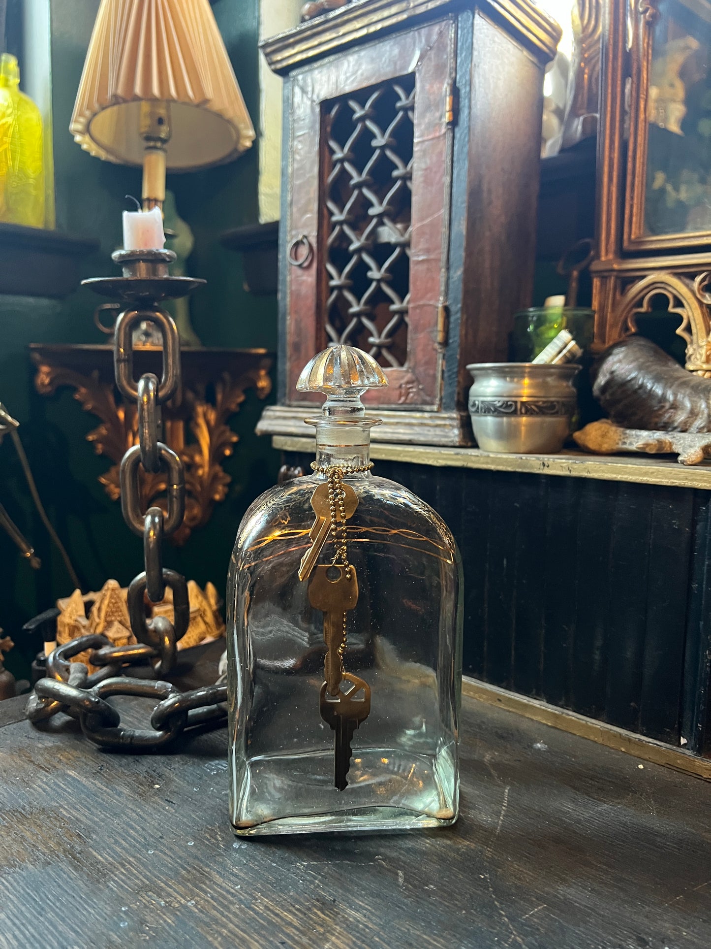 Jerez Spain Decanter with Keys
