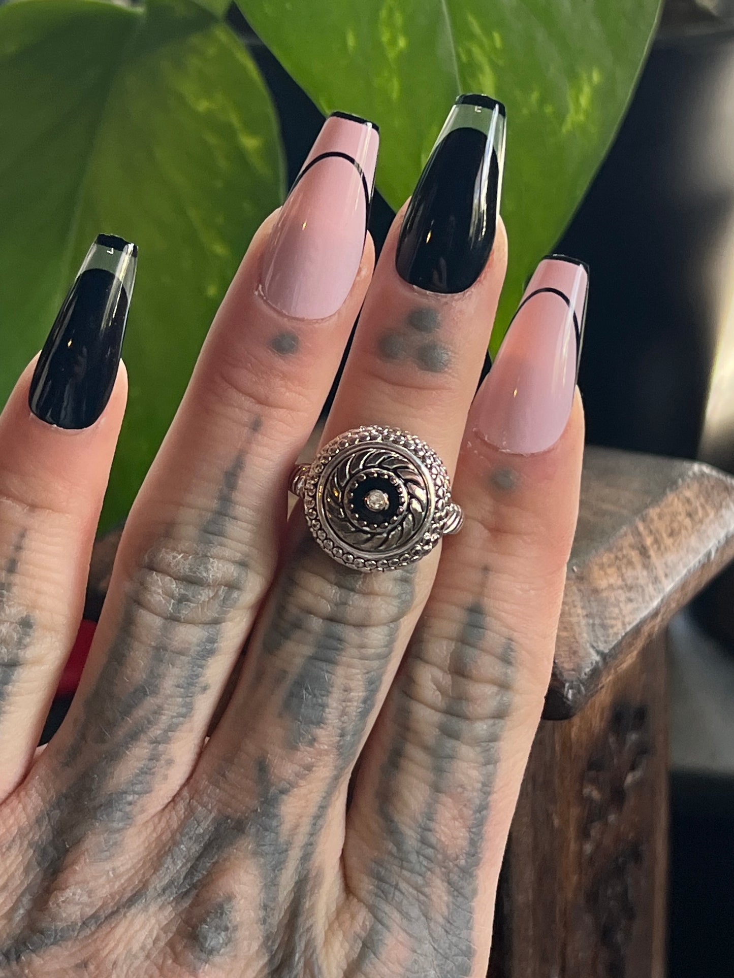 Antique Inspired Laurel Wreath Silver Ring