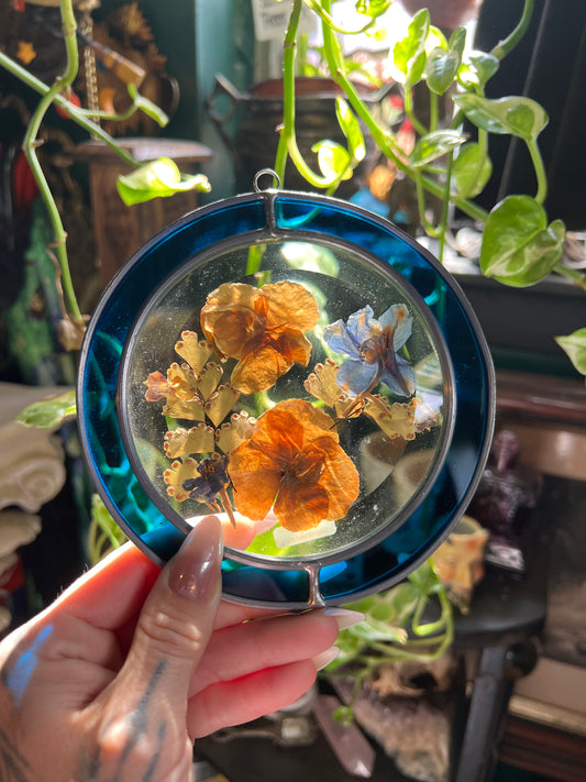 Stained Glass Floral Suncatcher