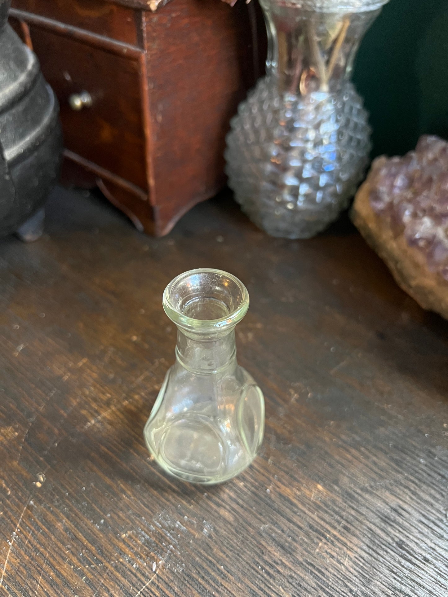 Thumbprint Glass Bottle