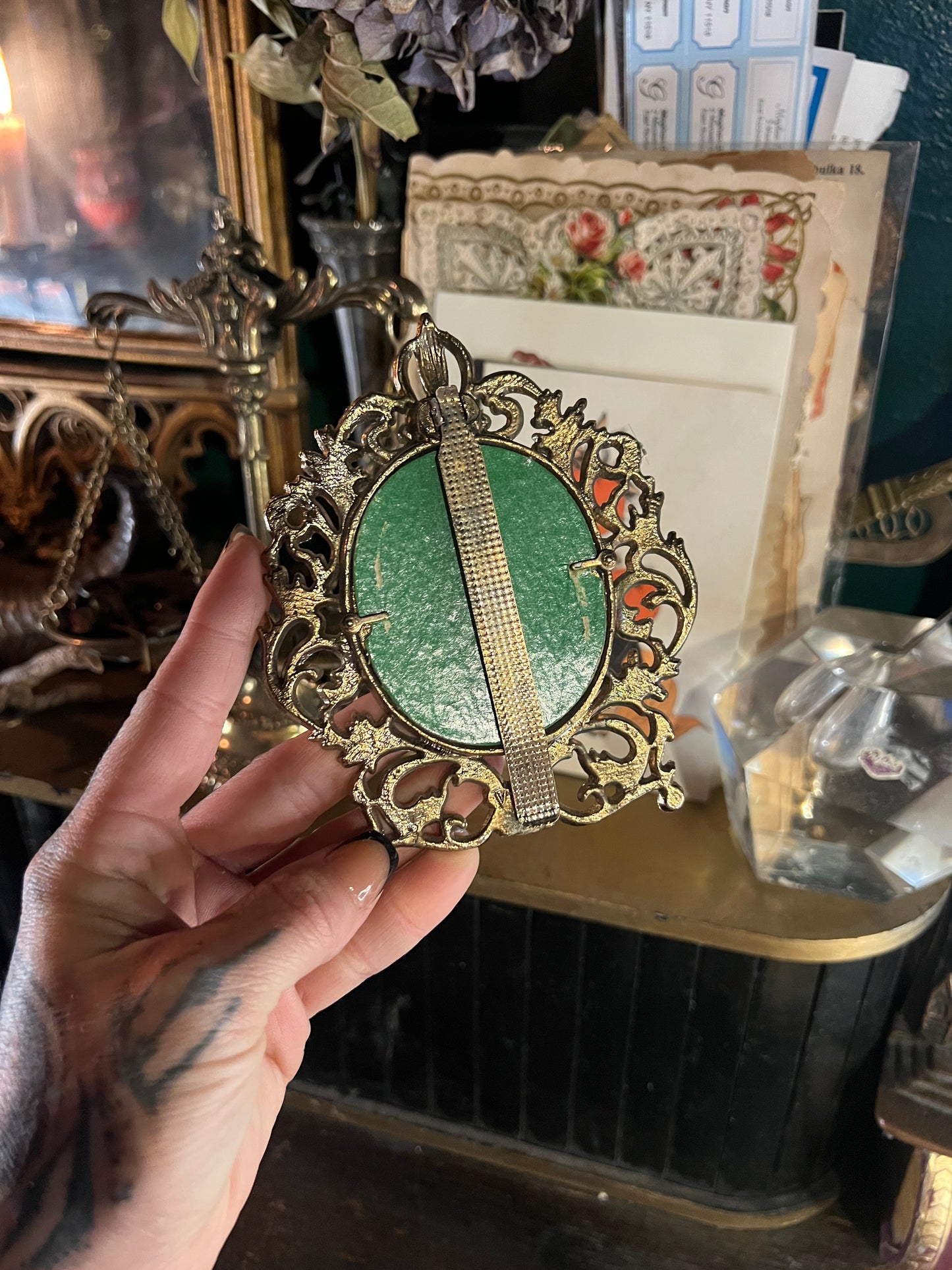 Miniature Gold Ornate Frame