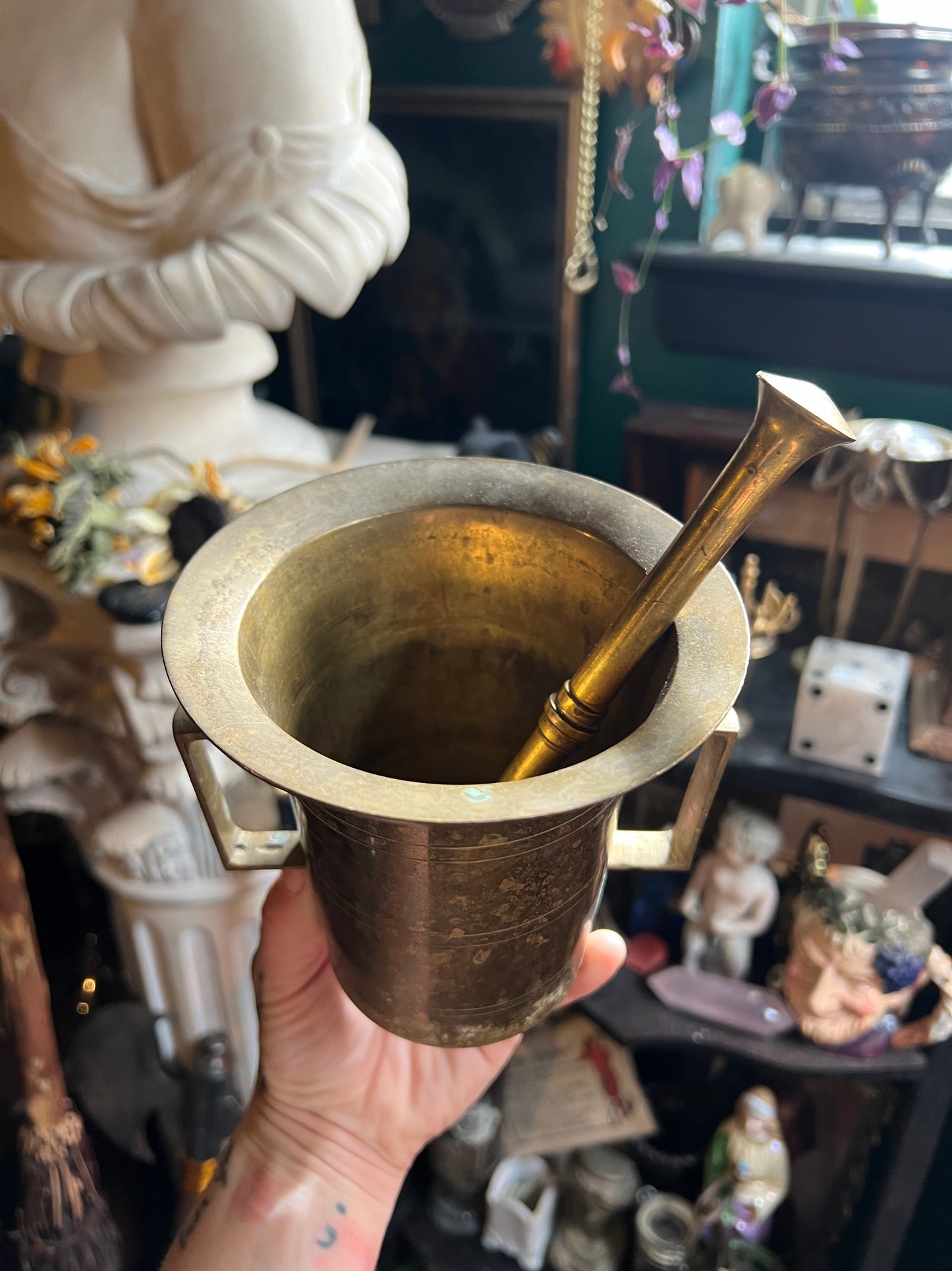 Brass Mortar & Pestle