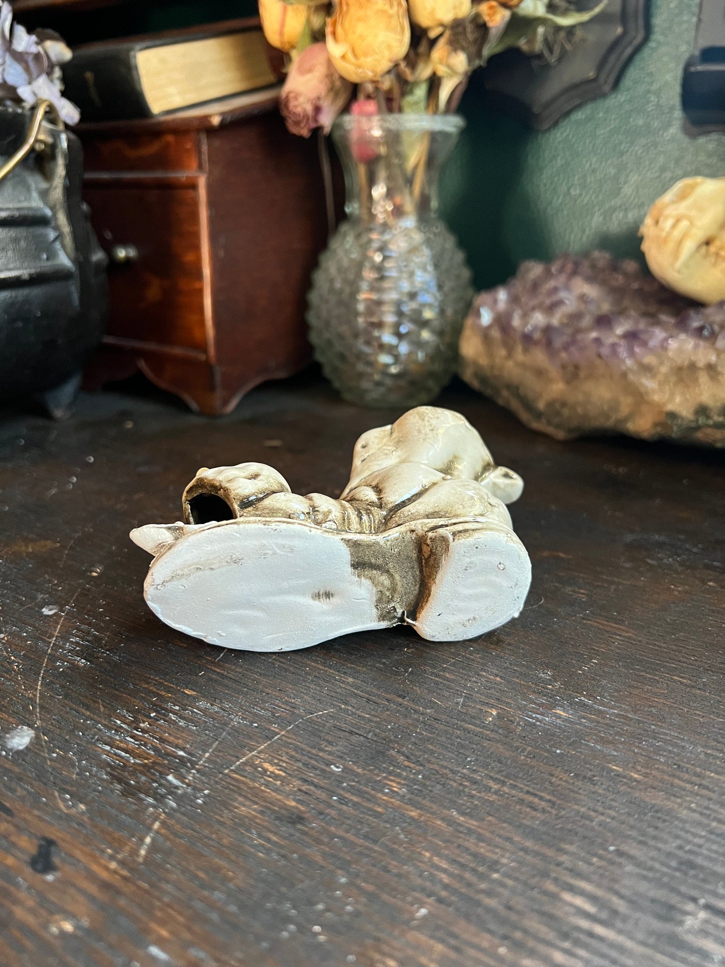 Vintage Nuova Capodimonte Miniature Flower Shoe