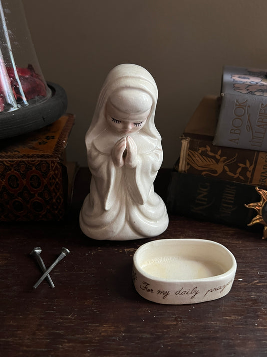 Praying Nun Rosary Box