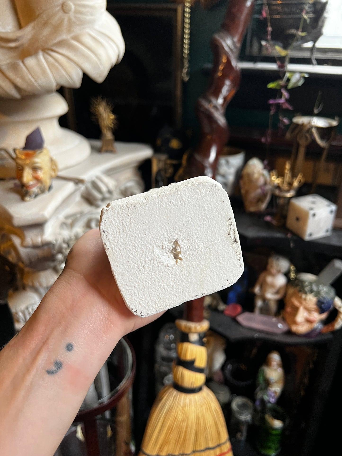Vintage Chalk-ware Nun Sculpture