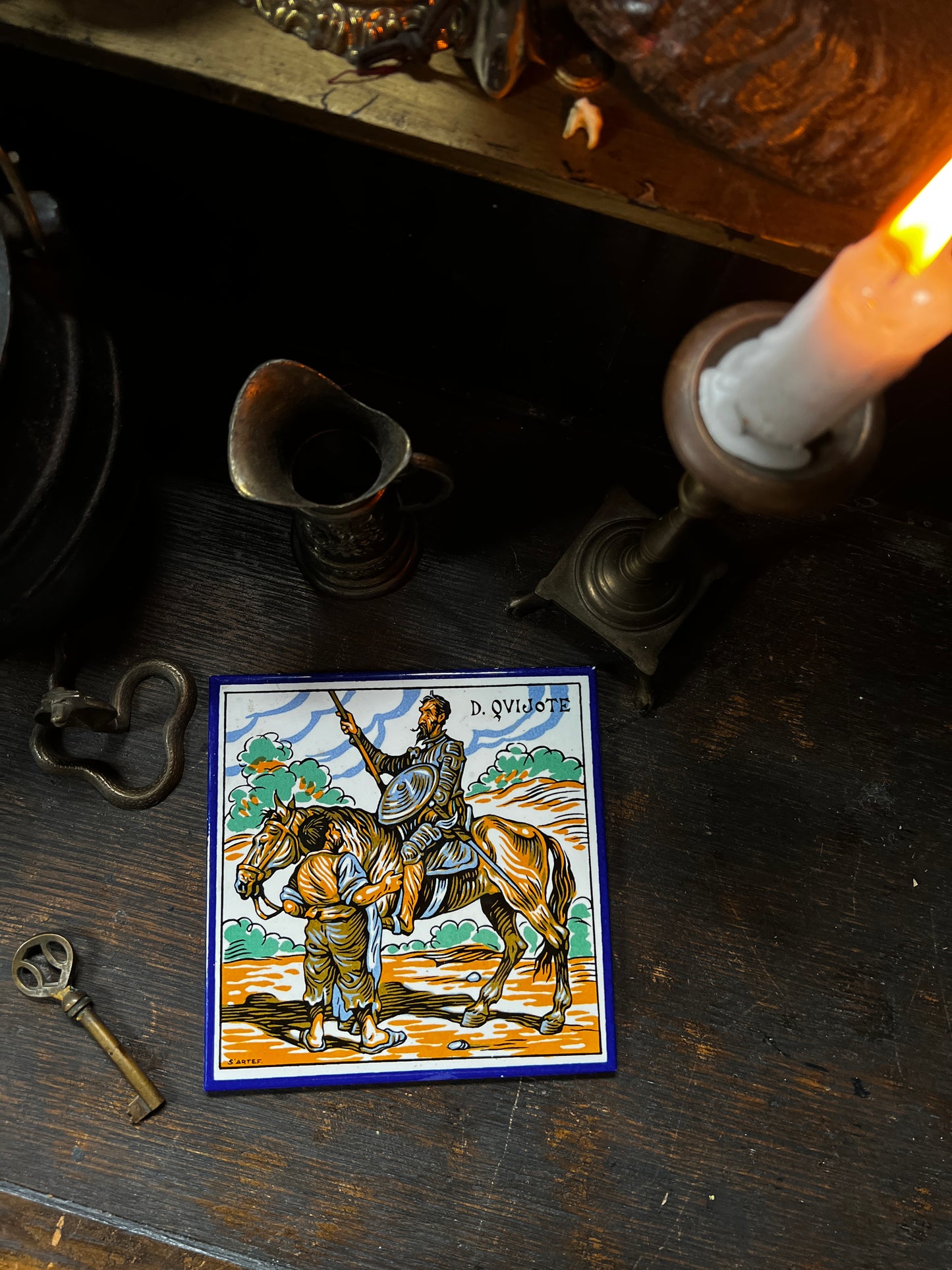 Don Quixote Spanish Ceramic Tile