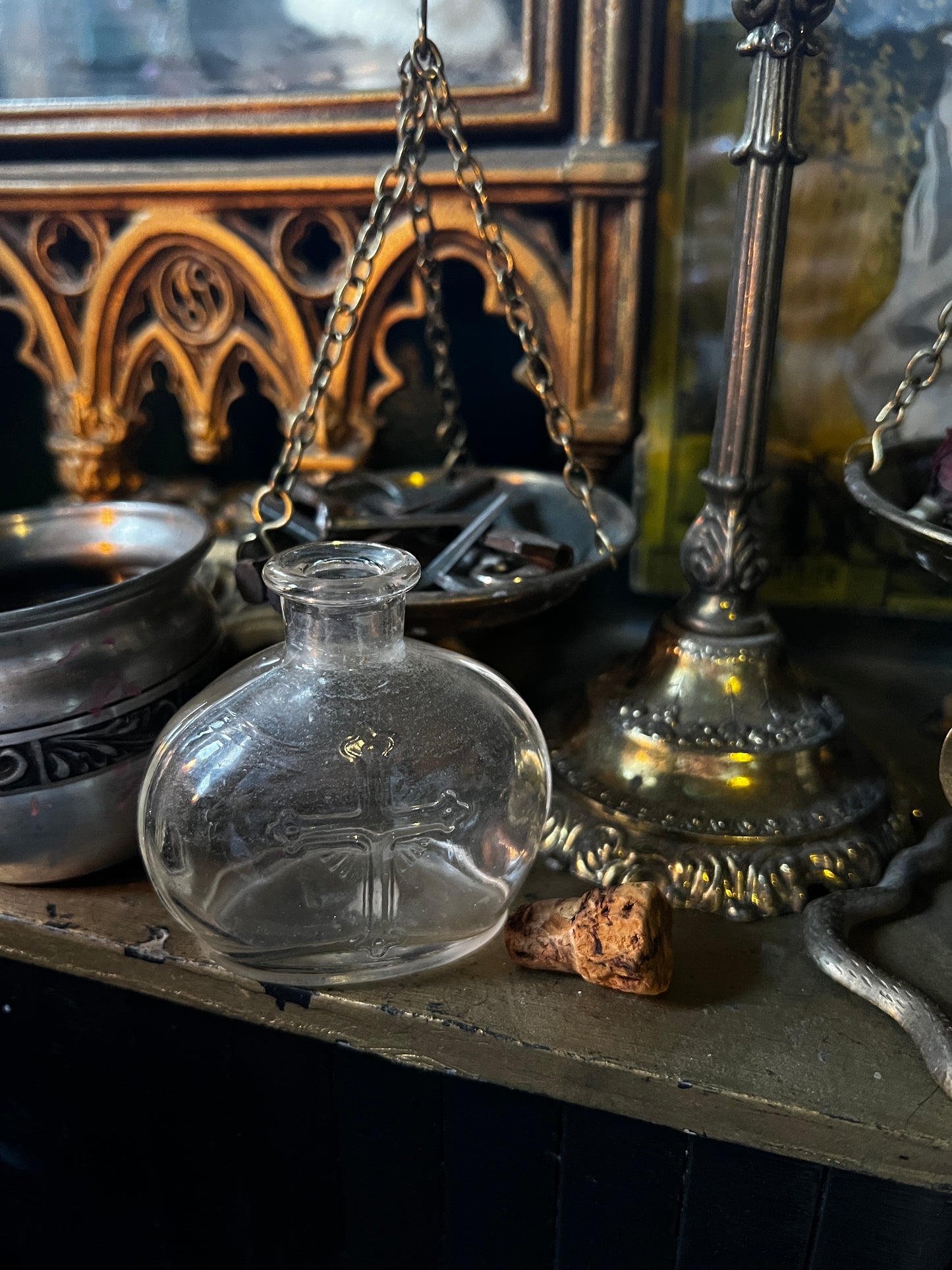 Antique Holy Water Bottle