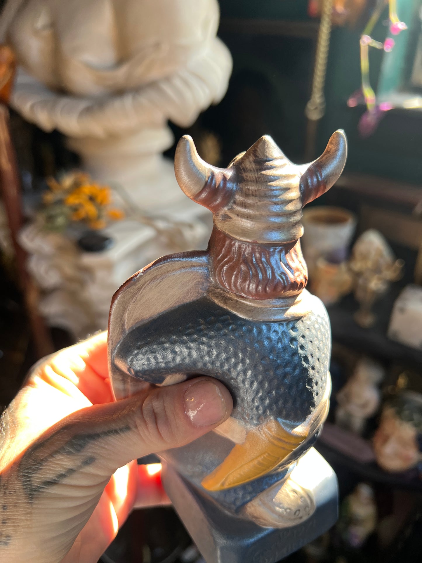 1971 Gare By Keith White Kneeling Viking Figurine
