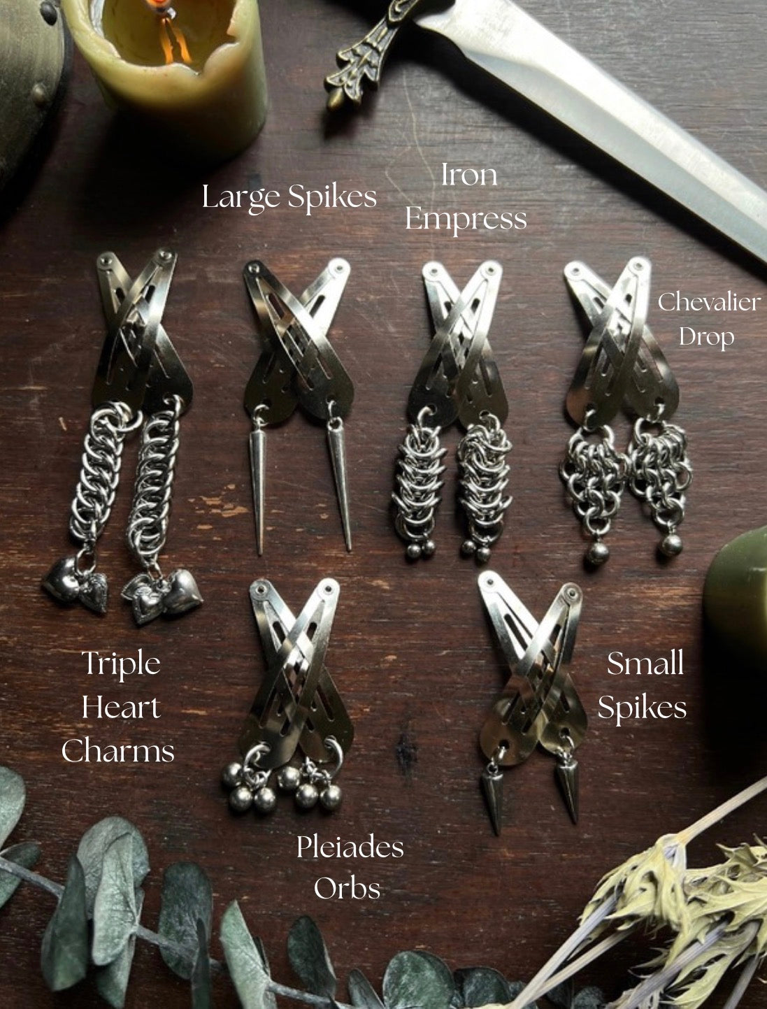 Medieval & Armored Mini Hair Clips