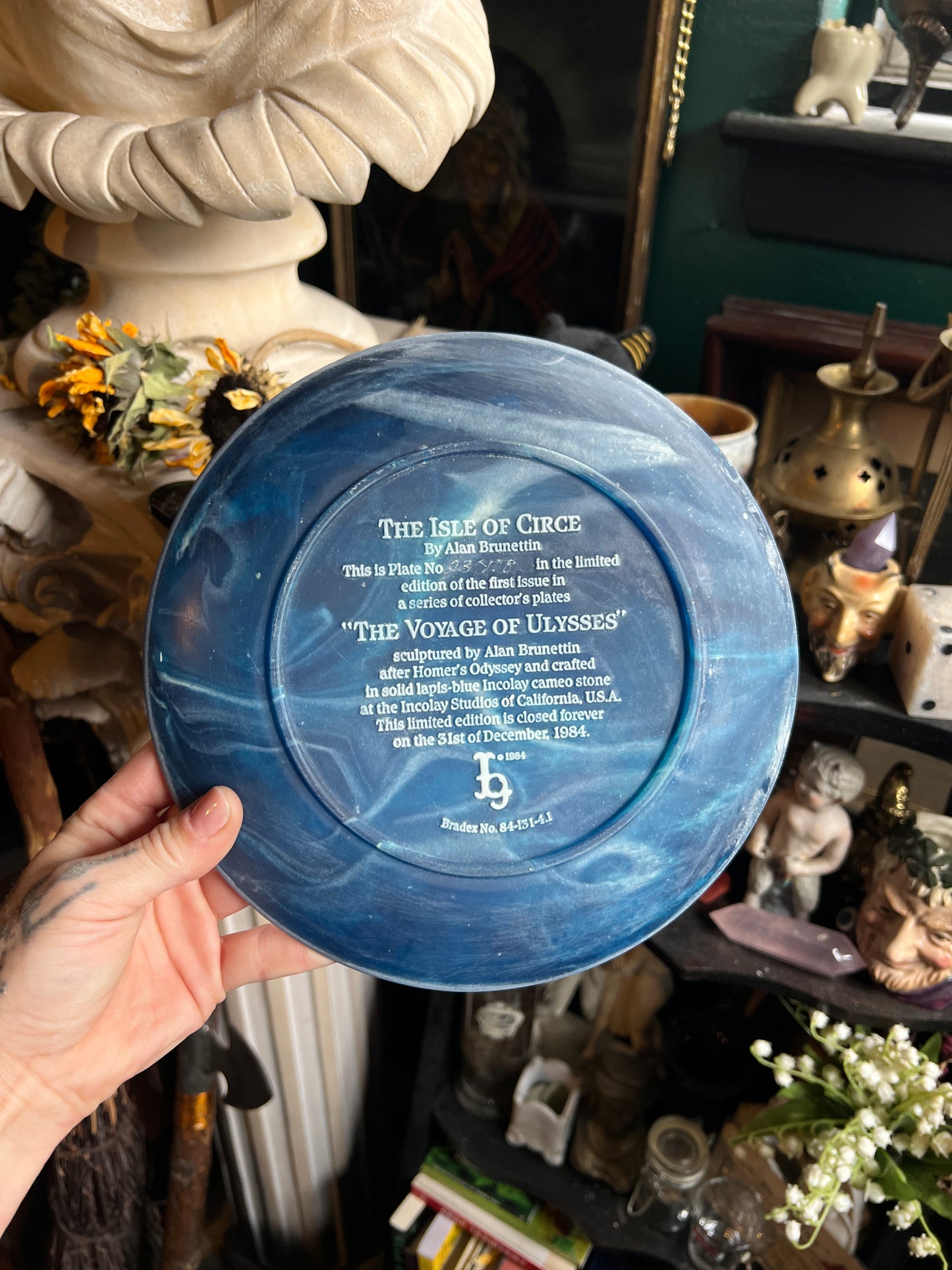 Incolay Cameo The Voyage of Ulysses Collector Plates