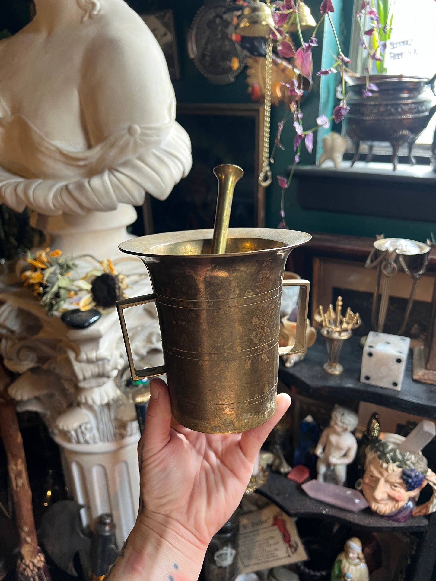Brass Mortar & Pestle