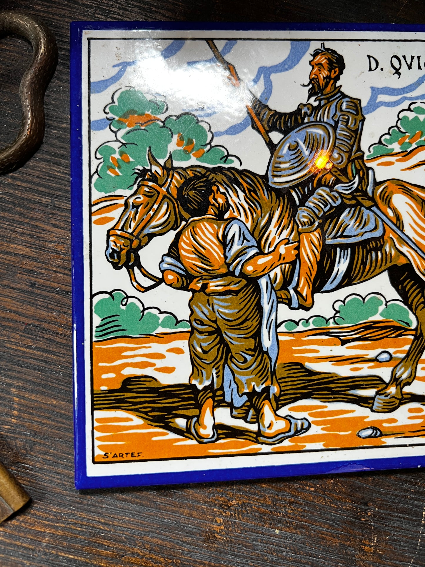 Don Quixote Spanish Ceramic Tile