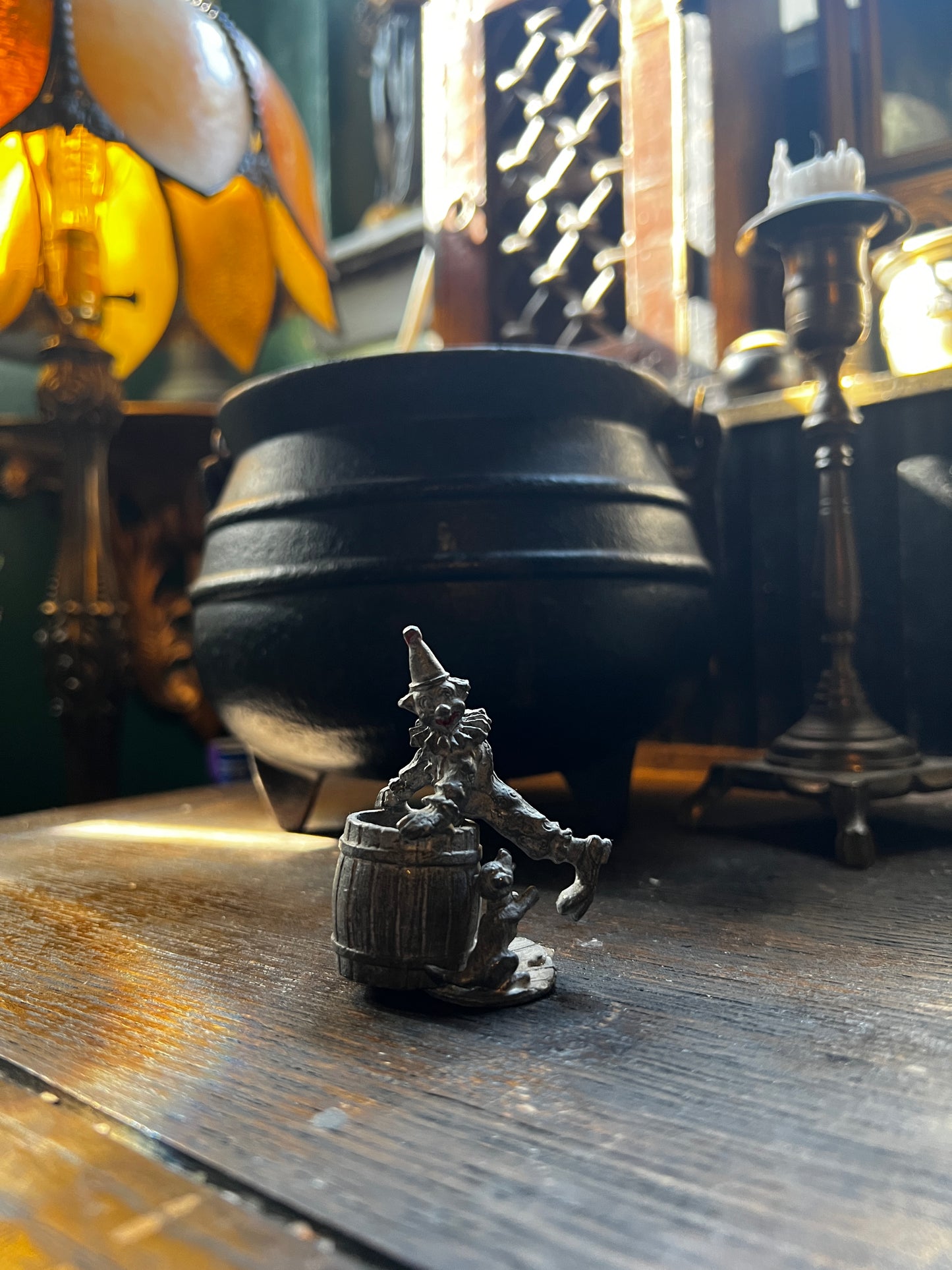 Pewter Clown Figurine