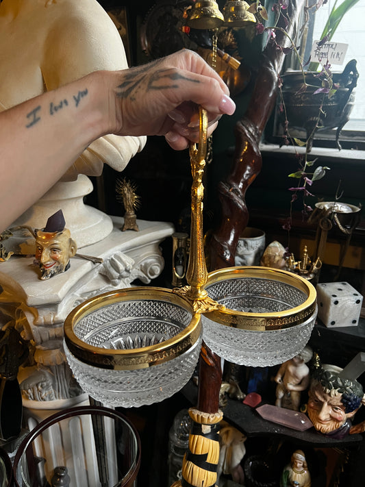 Dual Crystal Serving Dish