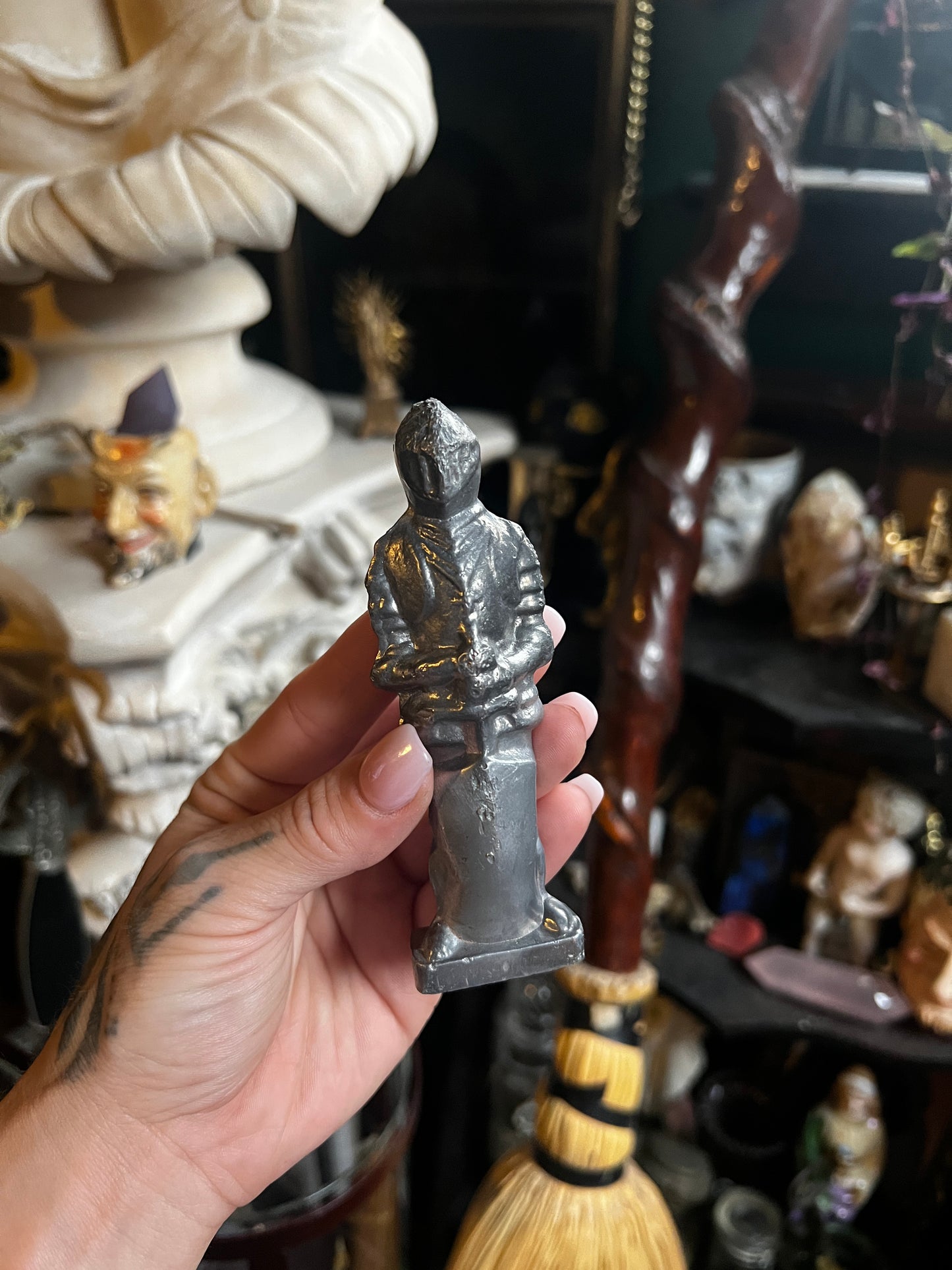 Cast Metal Knight Figurine