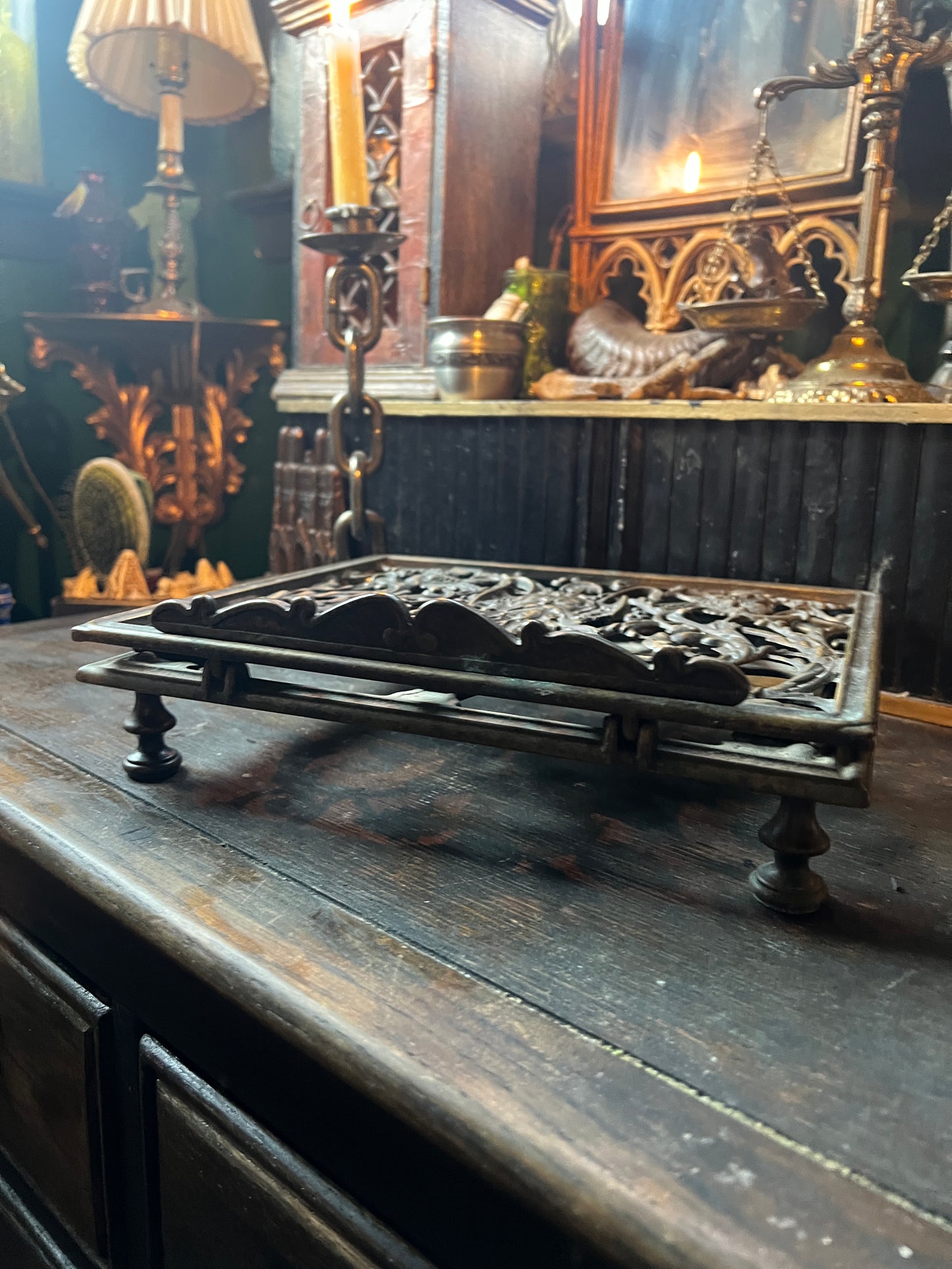 Green Man & Cherub Book Stand