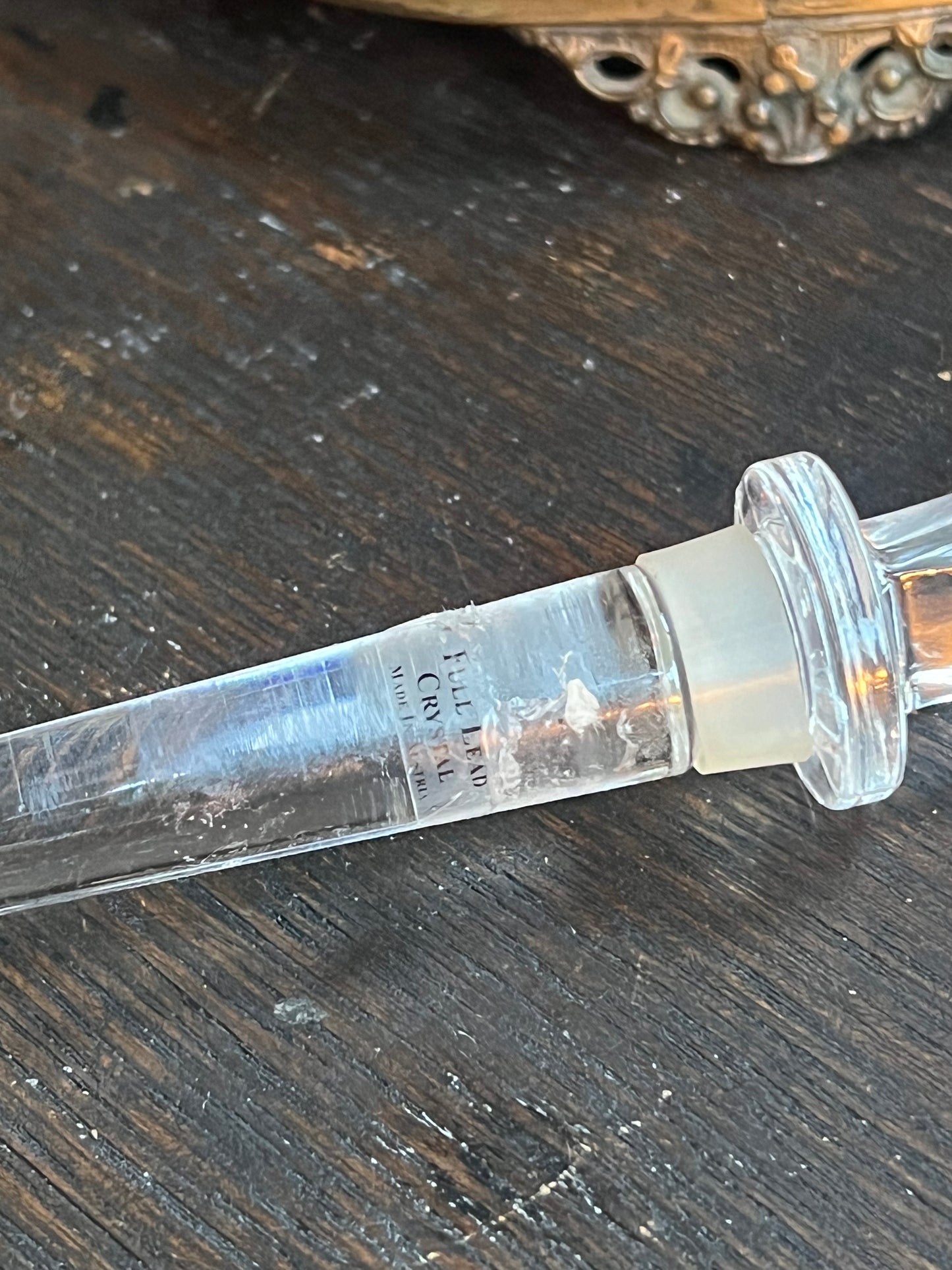 Austrian Crystal Art Deco Perfume Bottle