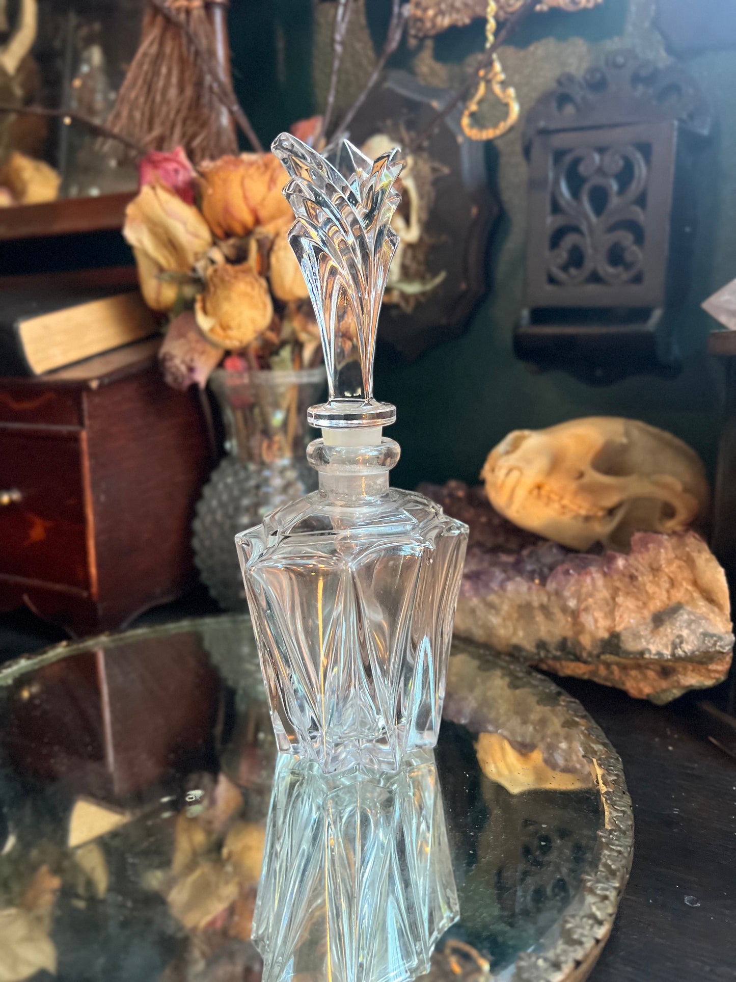 Austrian Crystal Art Deco Perfume Bottle