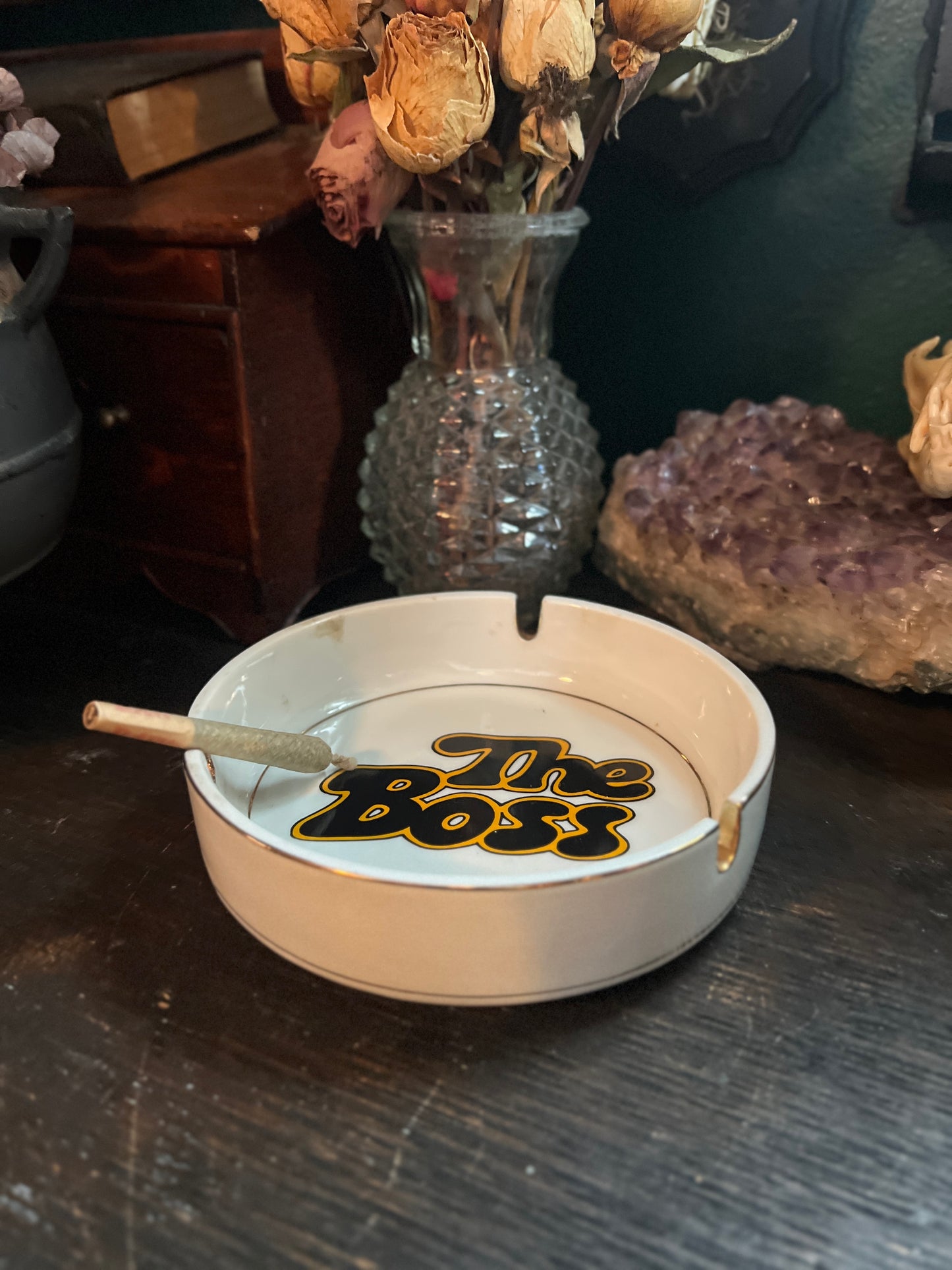 Vintage The Boss Ashtray