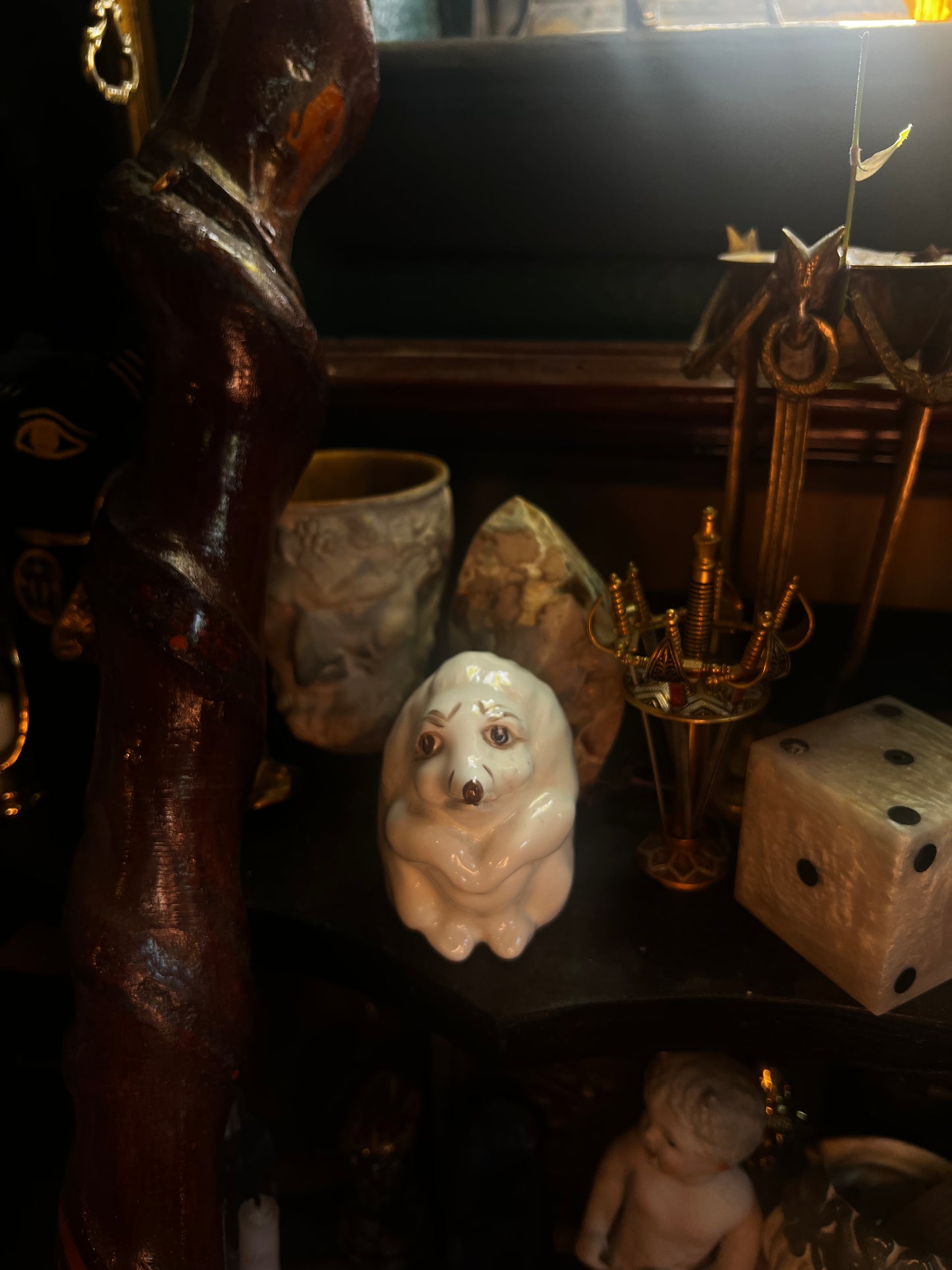 Porcelain Hedgehog Figurine