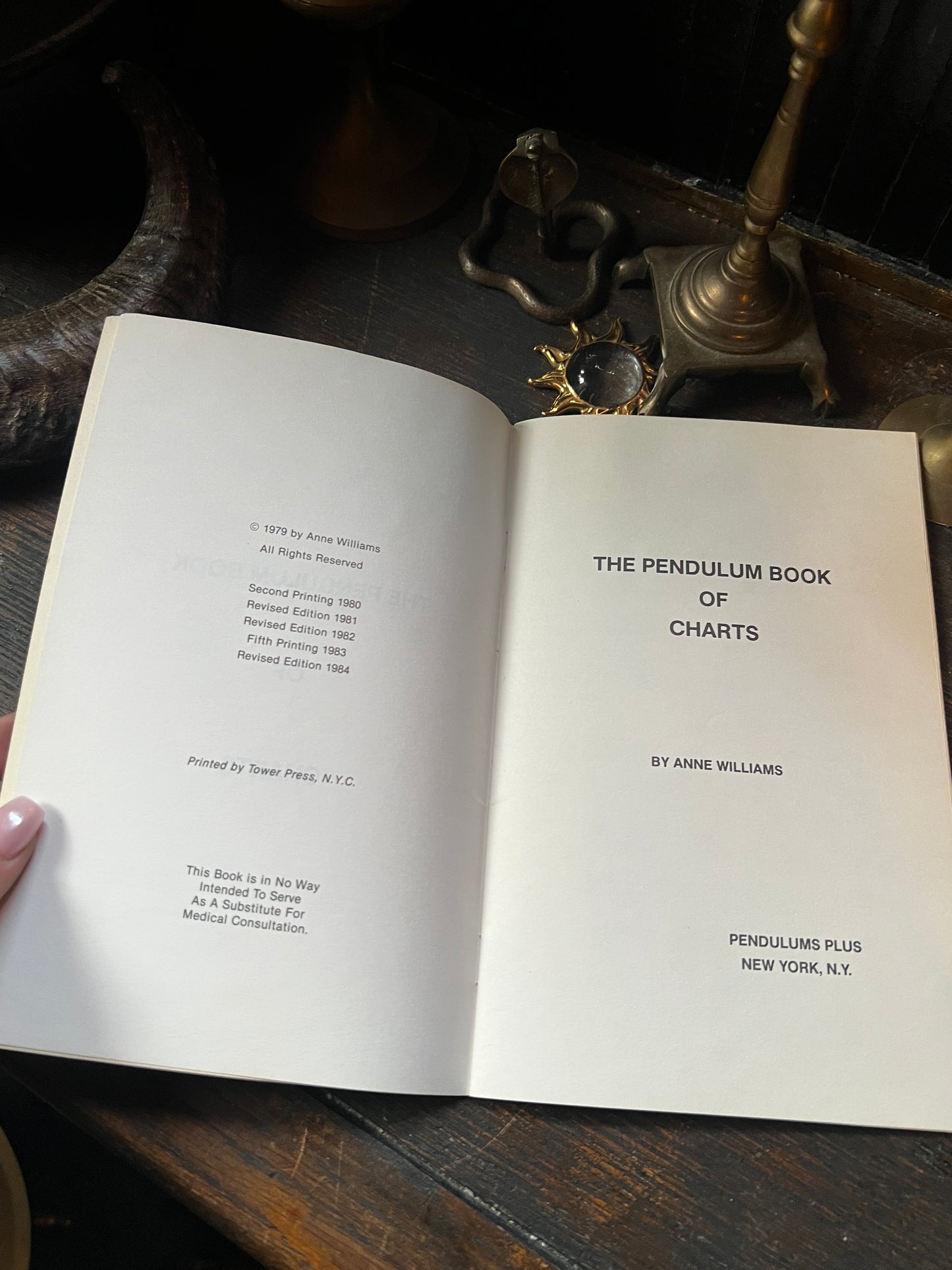 The Pendulum Book of Charts by Anne Williams 1984