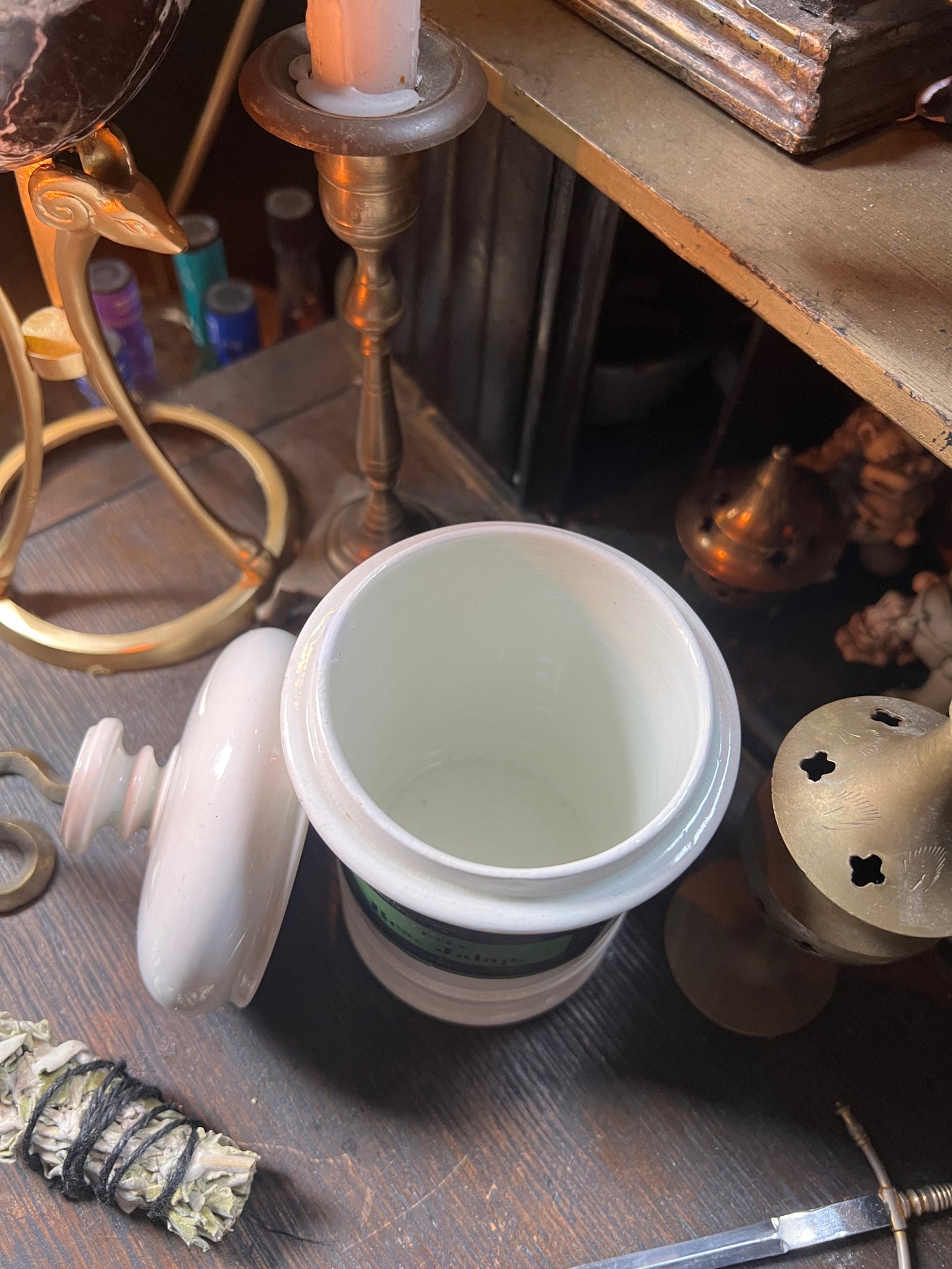 Antique Porcelain Apothecary Jar