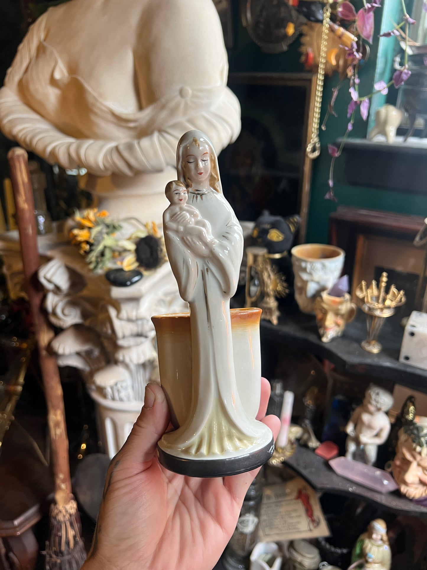 Madonna & Child Planter