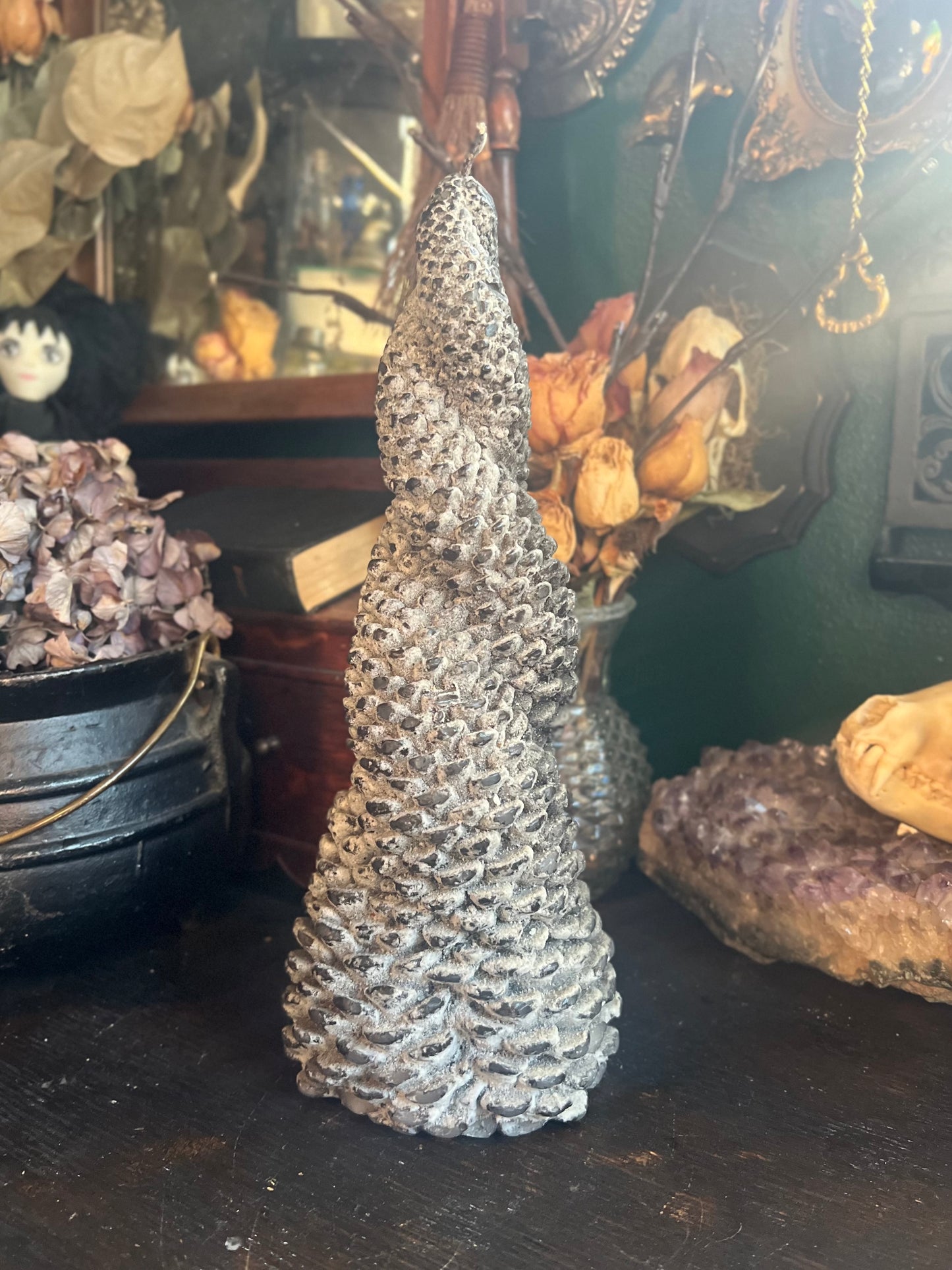 Twisted Split Colored Candle