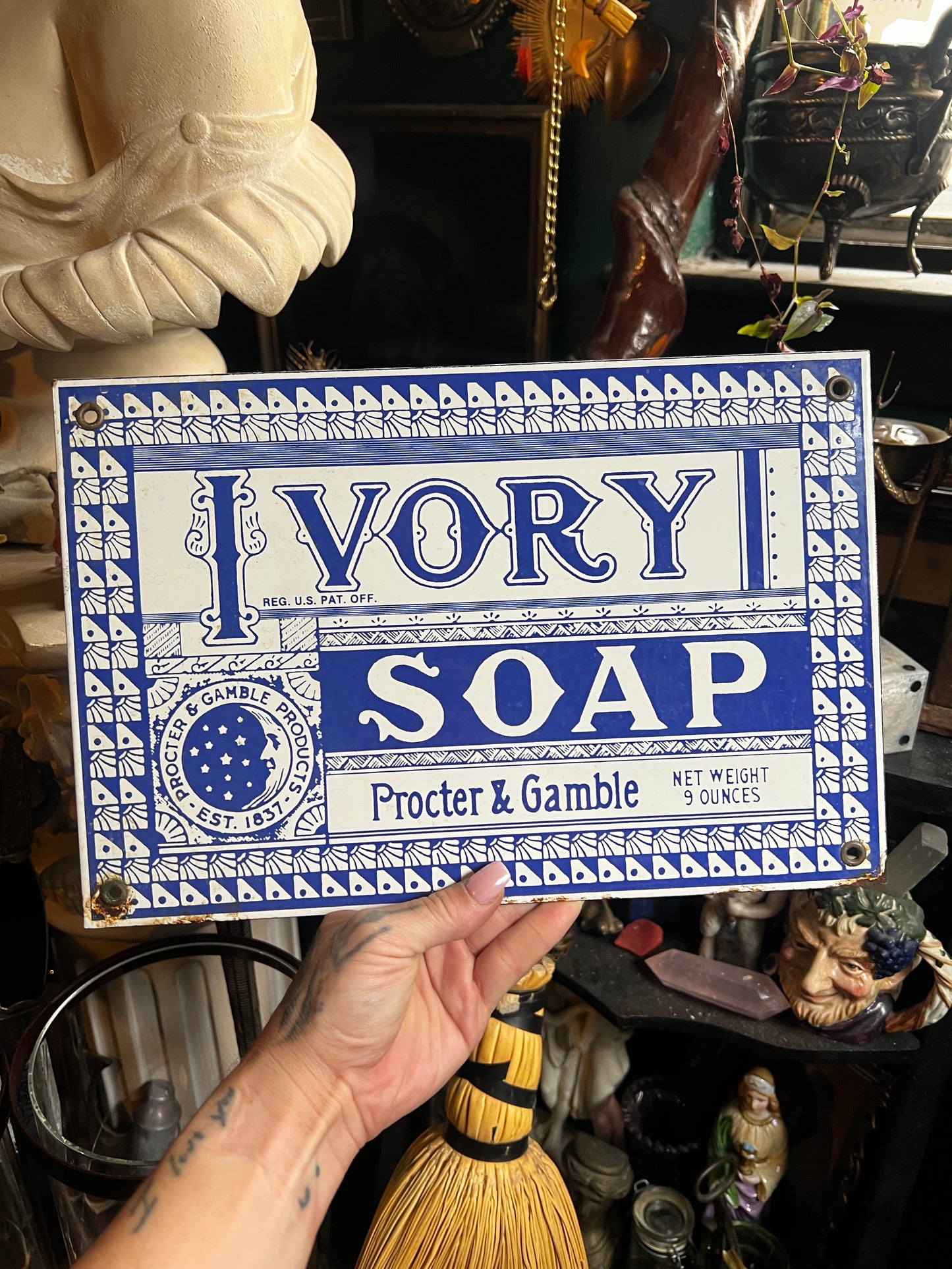 Vintage Ivory Soap Proctor and Gamble Metal Sign