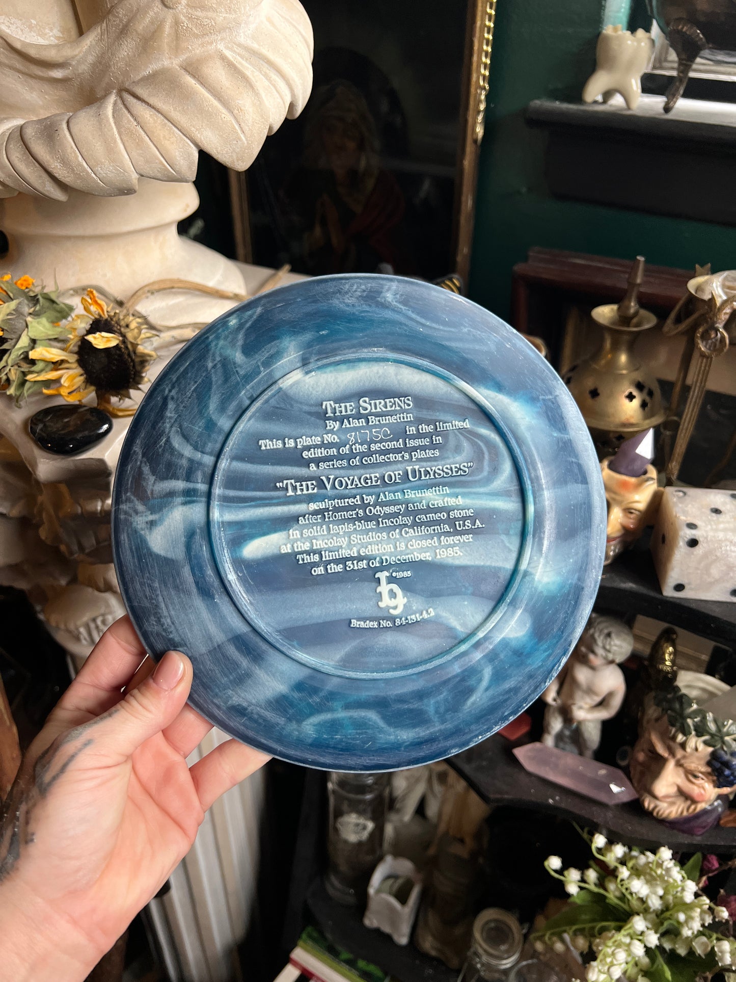 Incolay Cameo The Voyage of Ulysses Collector Plates