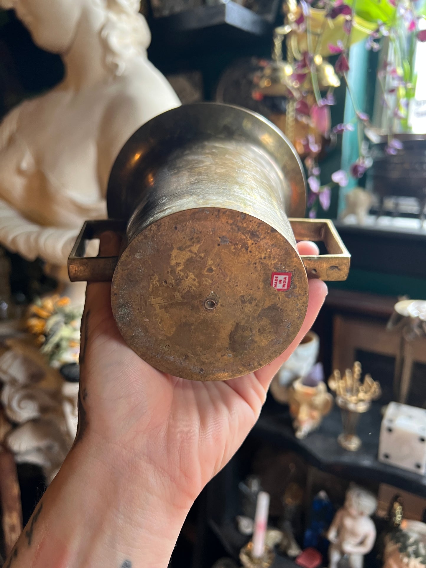 Brass Mortar & Pestle
