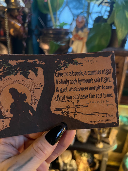 Lovers Leather Postcard