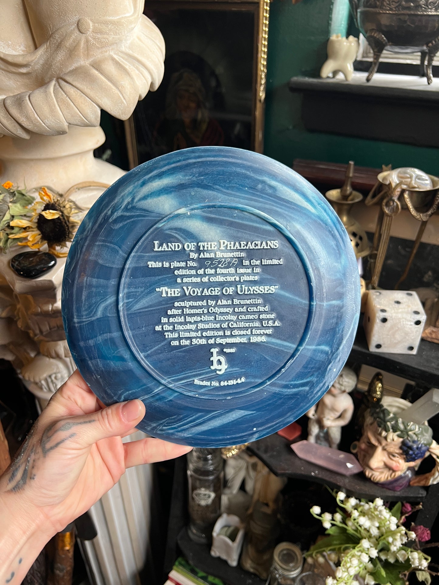 Incolay Cameo The Voyage of Ulysses Collector Plates