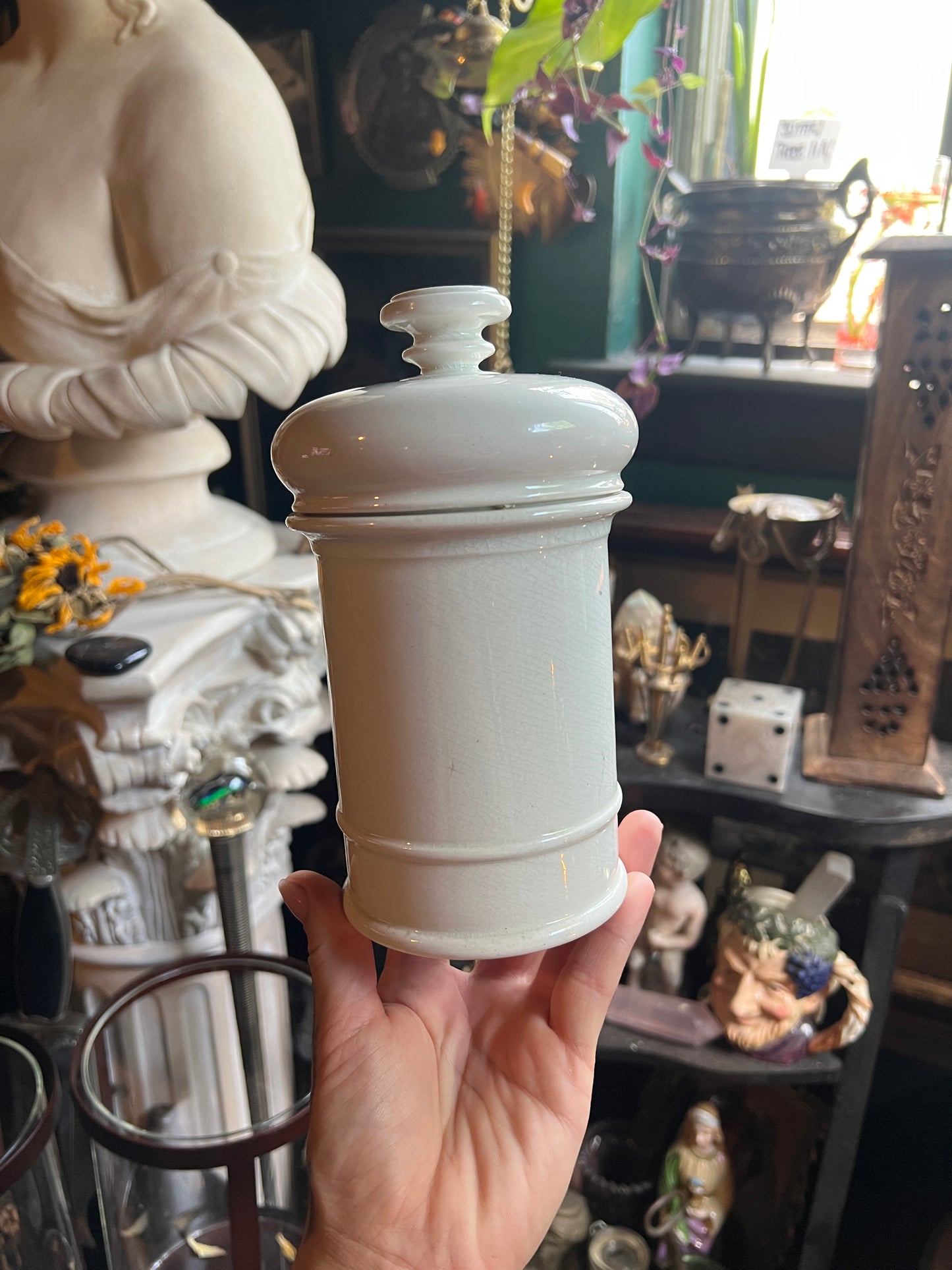 Antique Porcelain Apothecary Jar