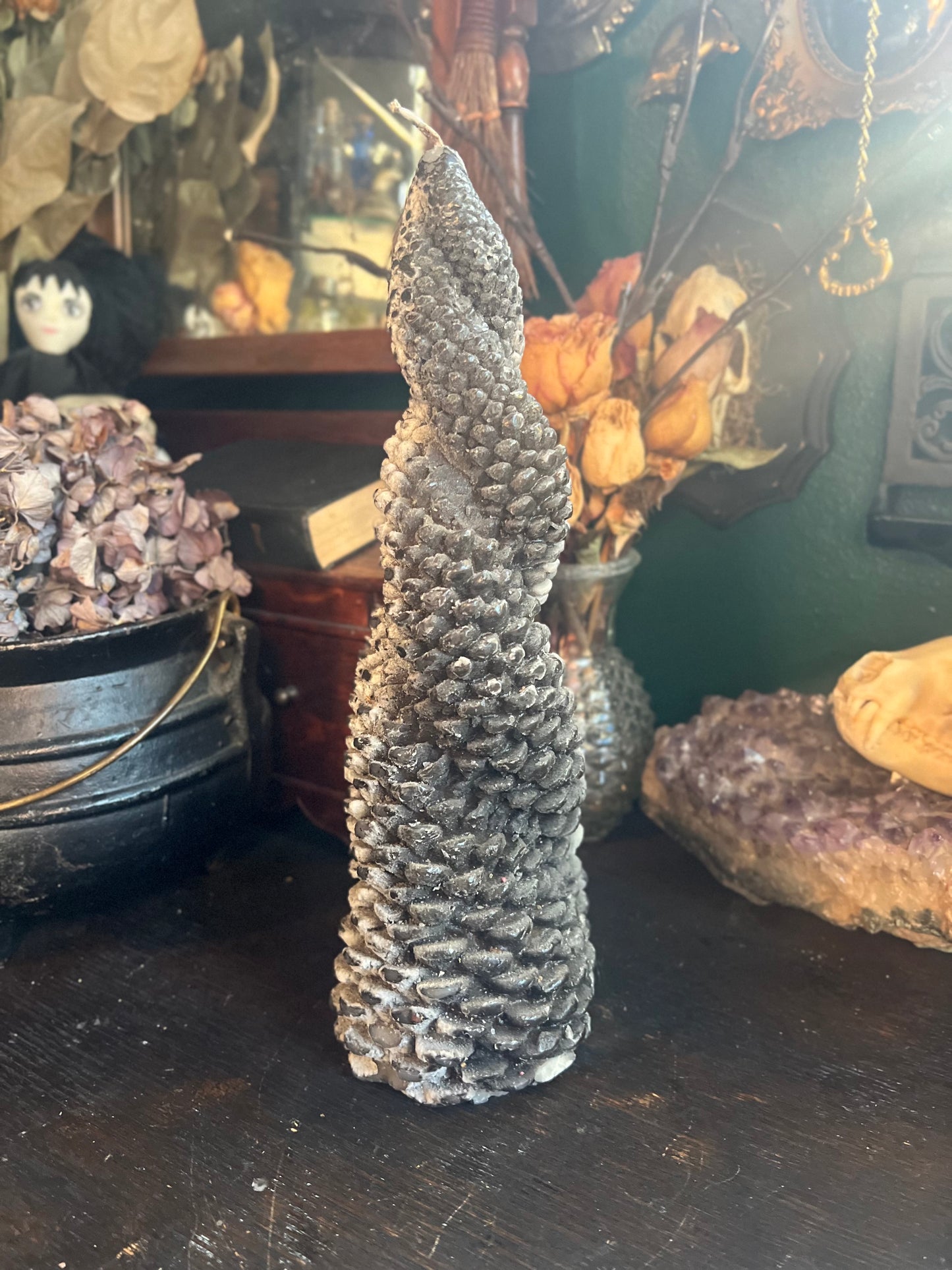 Twisted Split Colored Candle