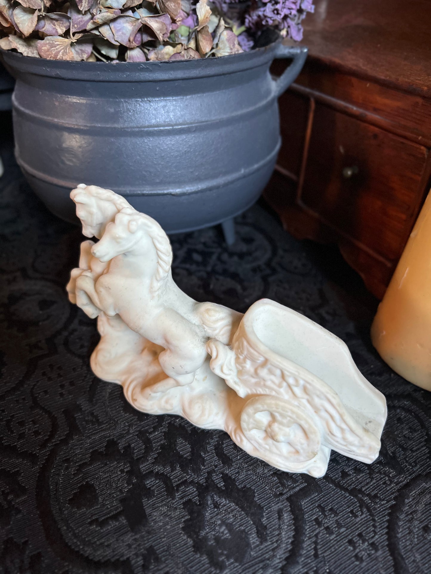 Chariot Horses Sculpture