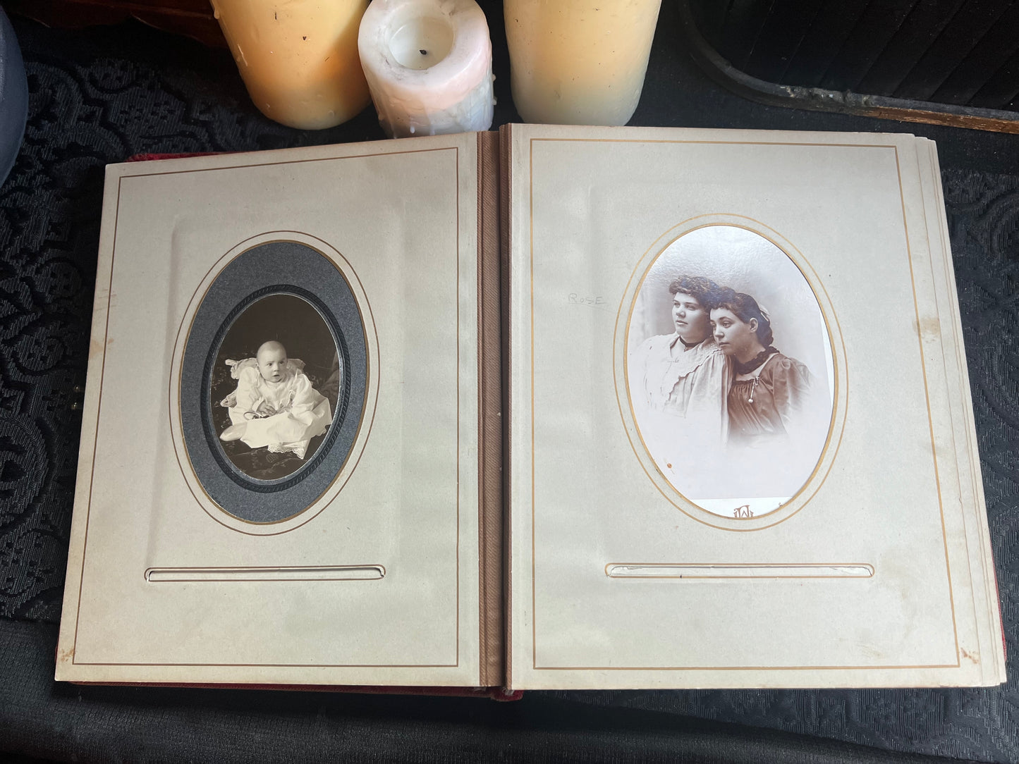 Antique Velvet Photo Album