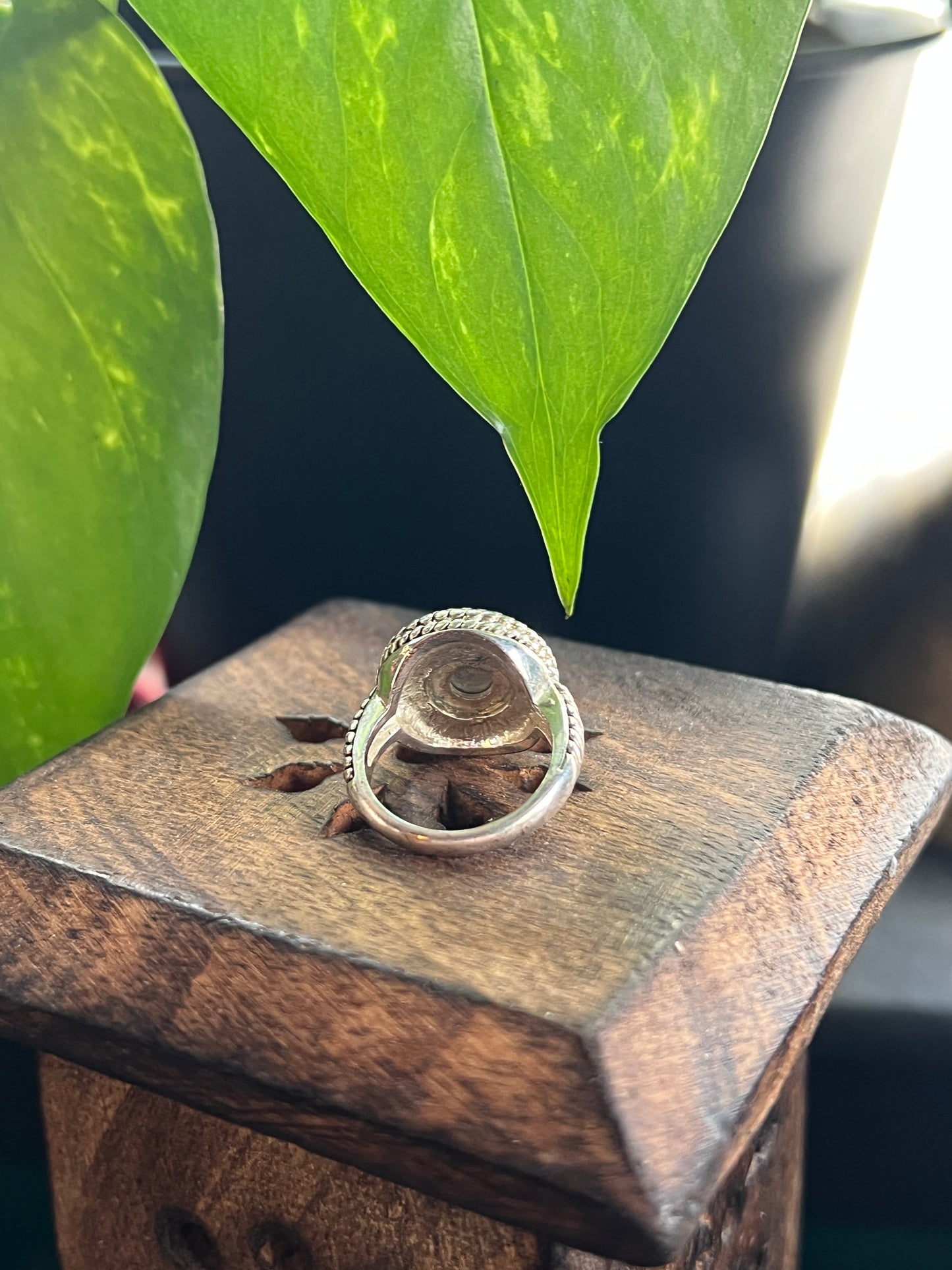 Antique Inspired Laurel Wreath Silver Ring