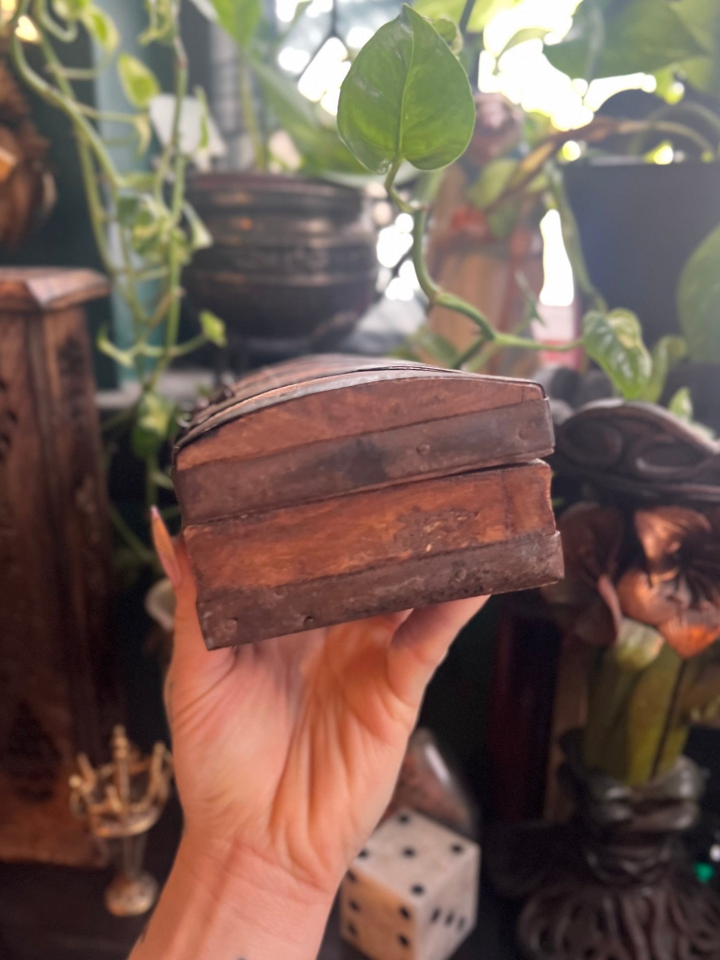 Rustic Wooden Trinket Box