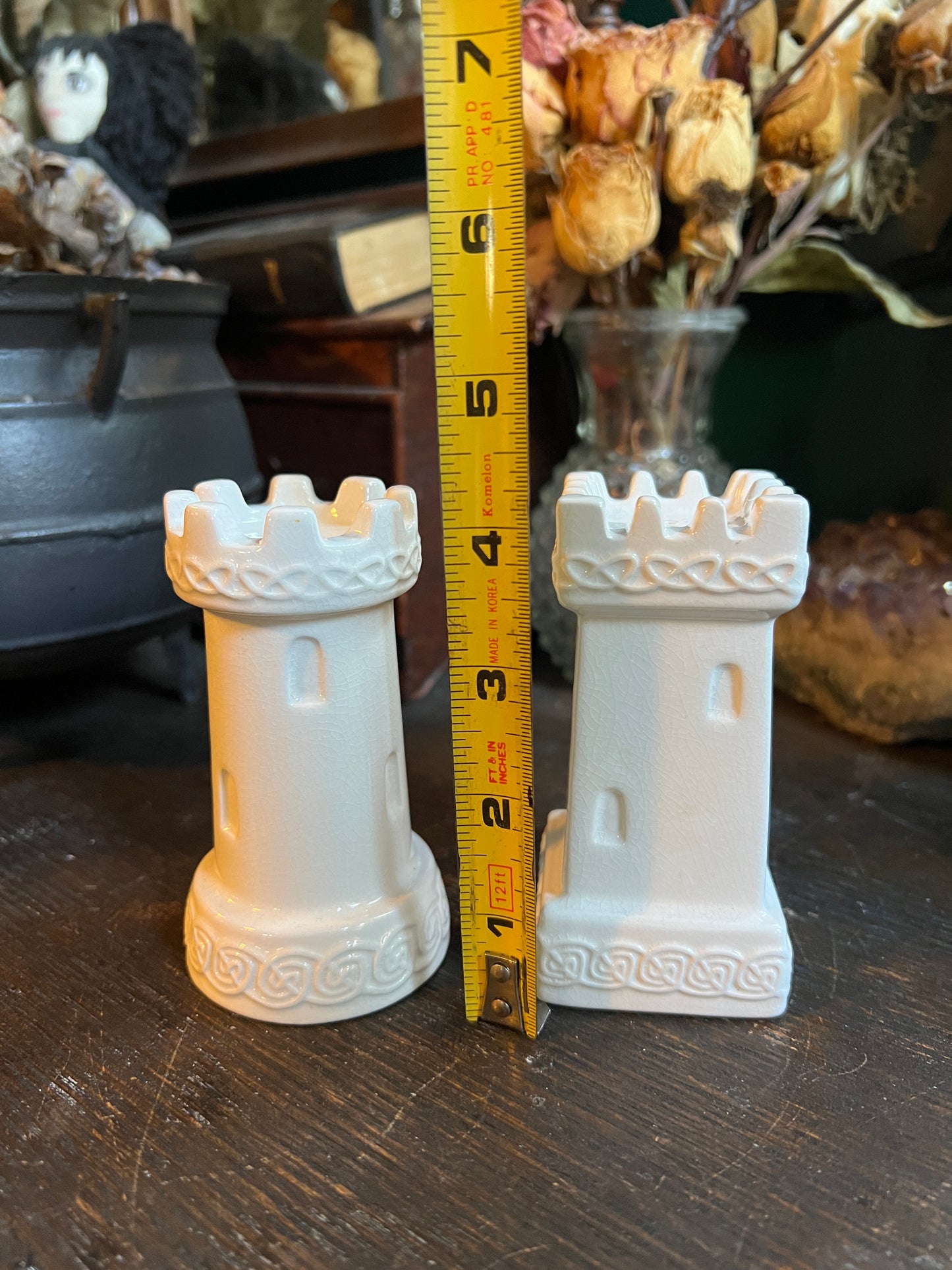 Celtic Castle Towers Salt & Pepper Shakers