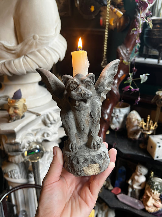 Gargoyle Candlestick Holder