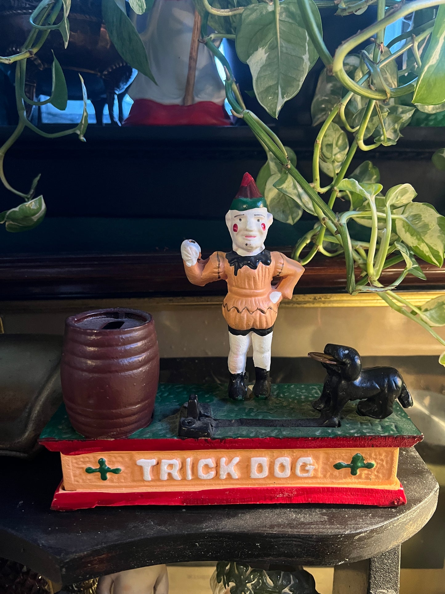 Cast Iron “Trick Dog” Mechanical Coin Bank